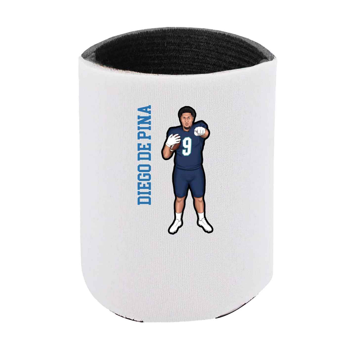 Can Holder — Name Vertical in White