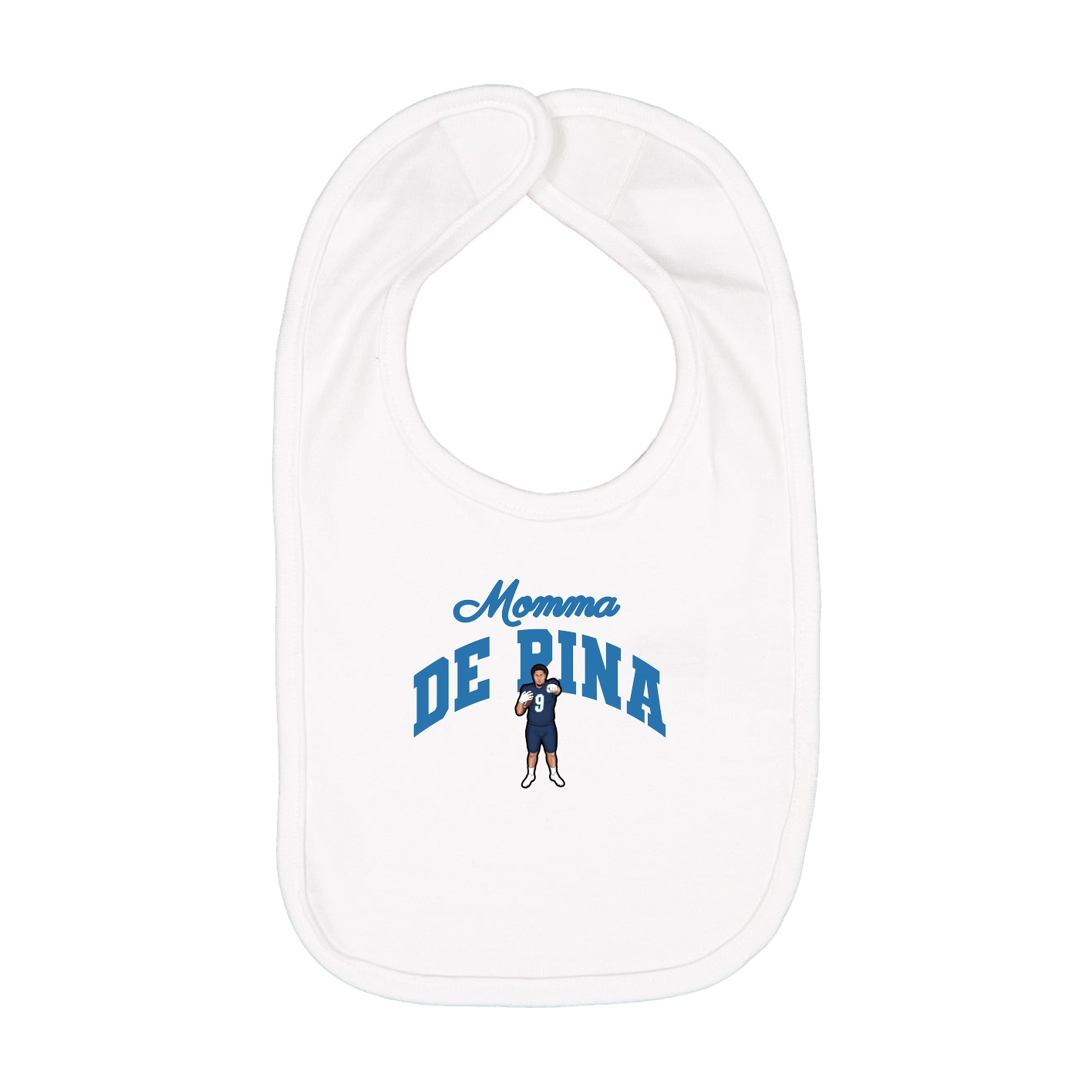 Infant Bib — Mothers Day Arch in White