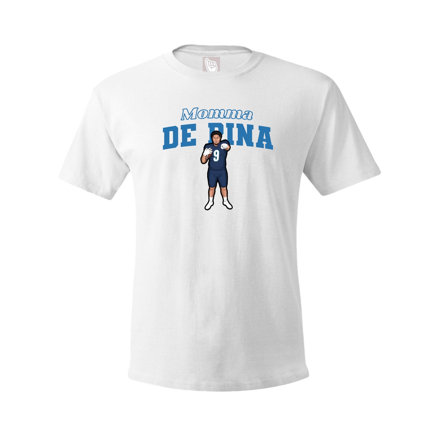 Youth Tee — Mothers Day Block in White