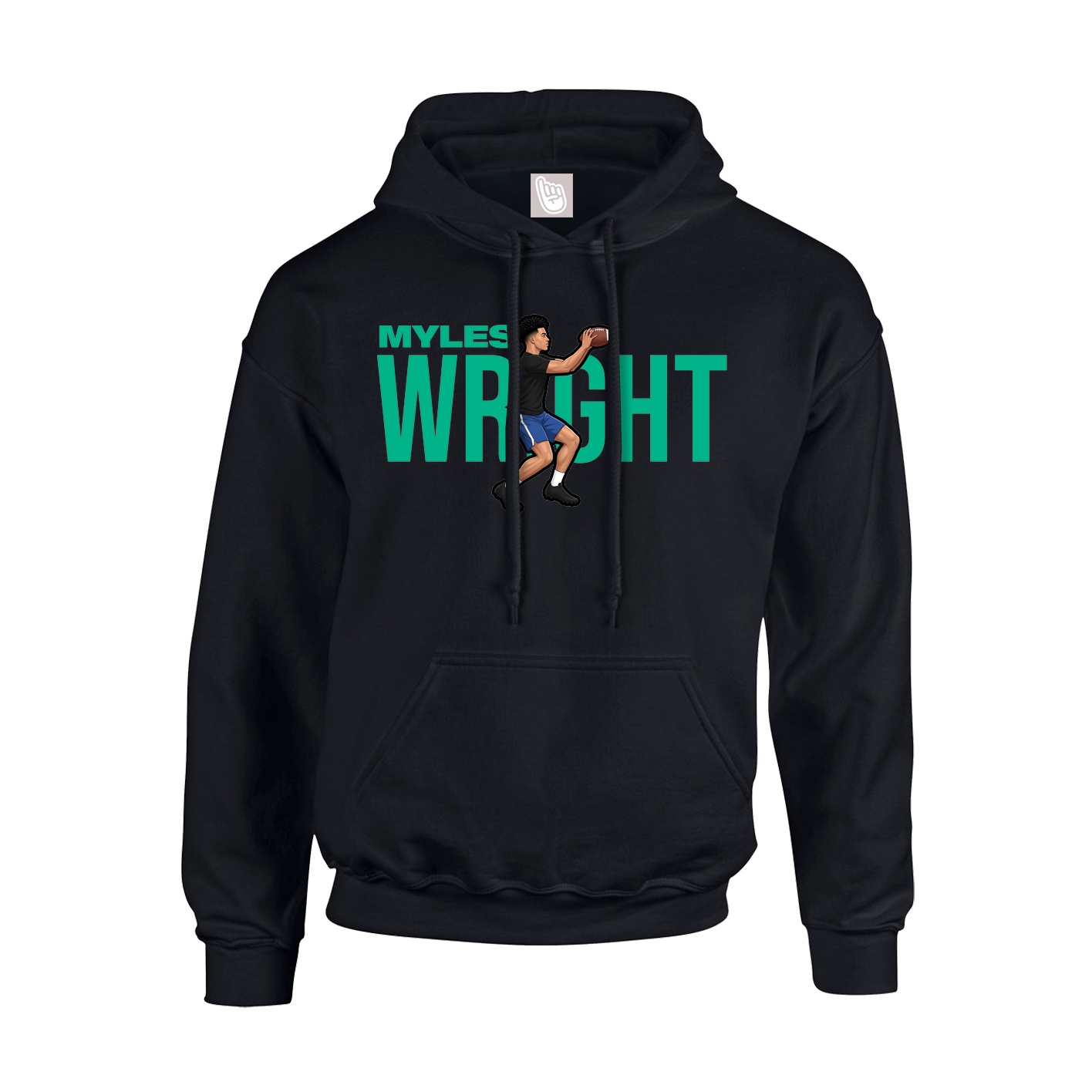 Youth Hoodie — Player Name in Black