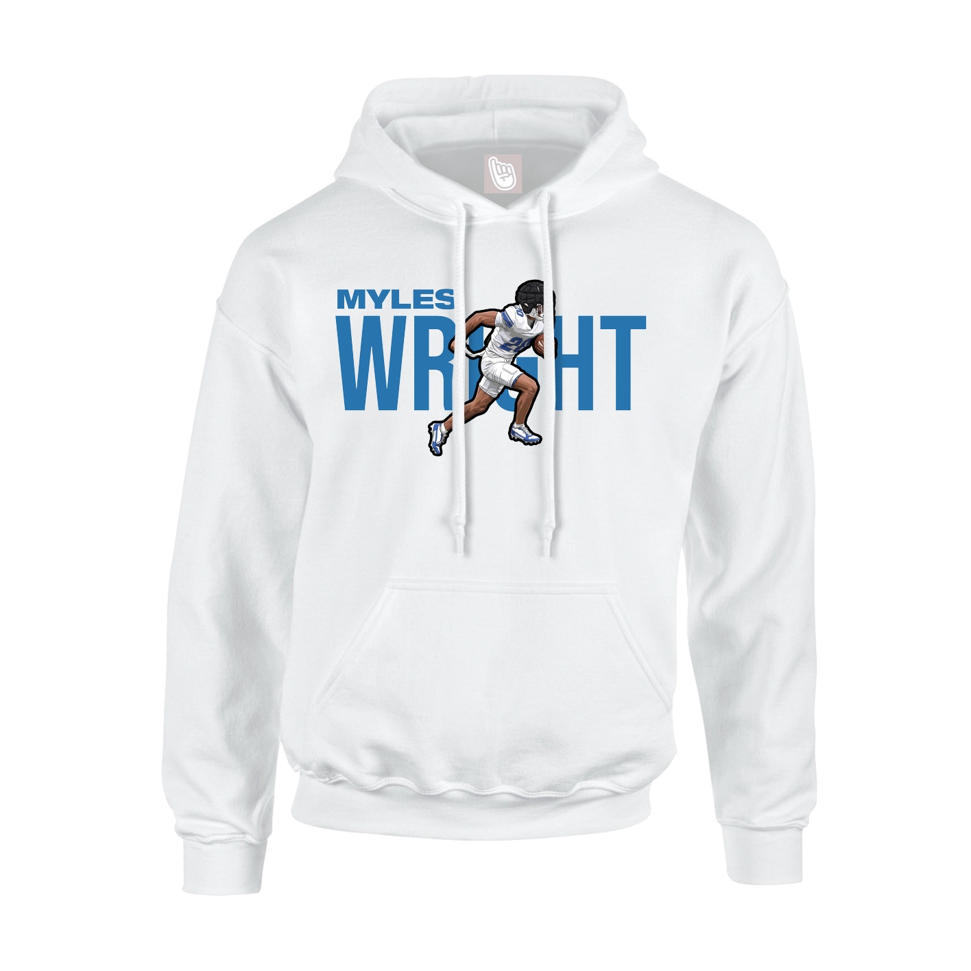 Youth Hoodie — Player Name in White