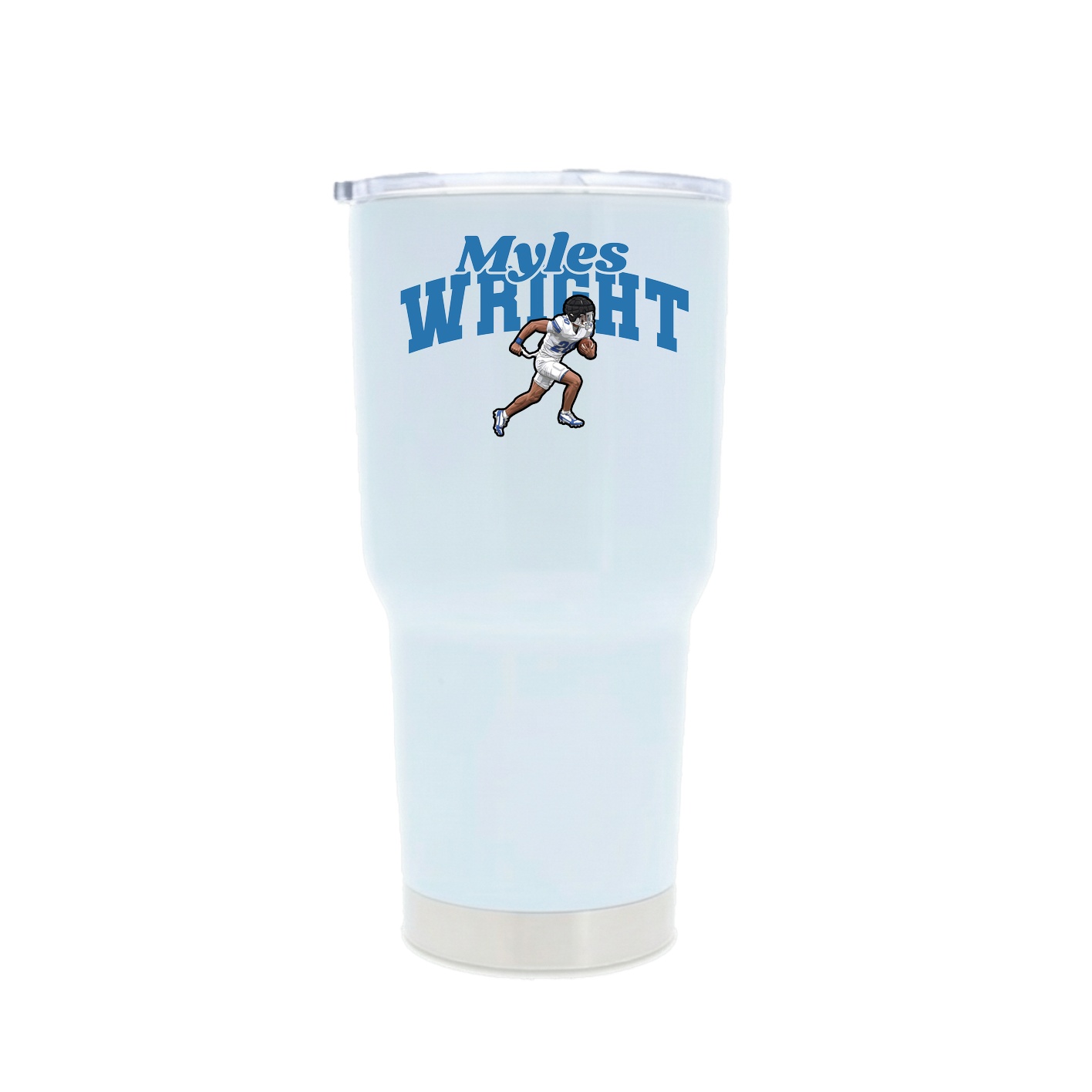 30oz Stainless Steel Tumbler — Signature Arch in White