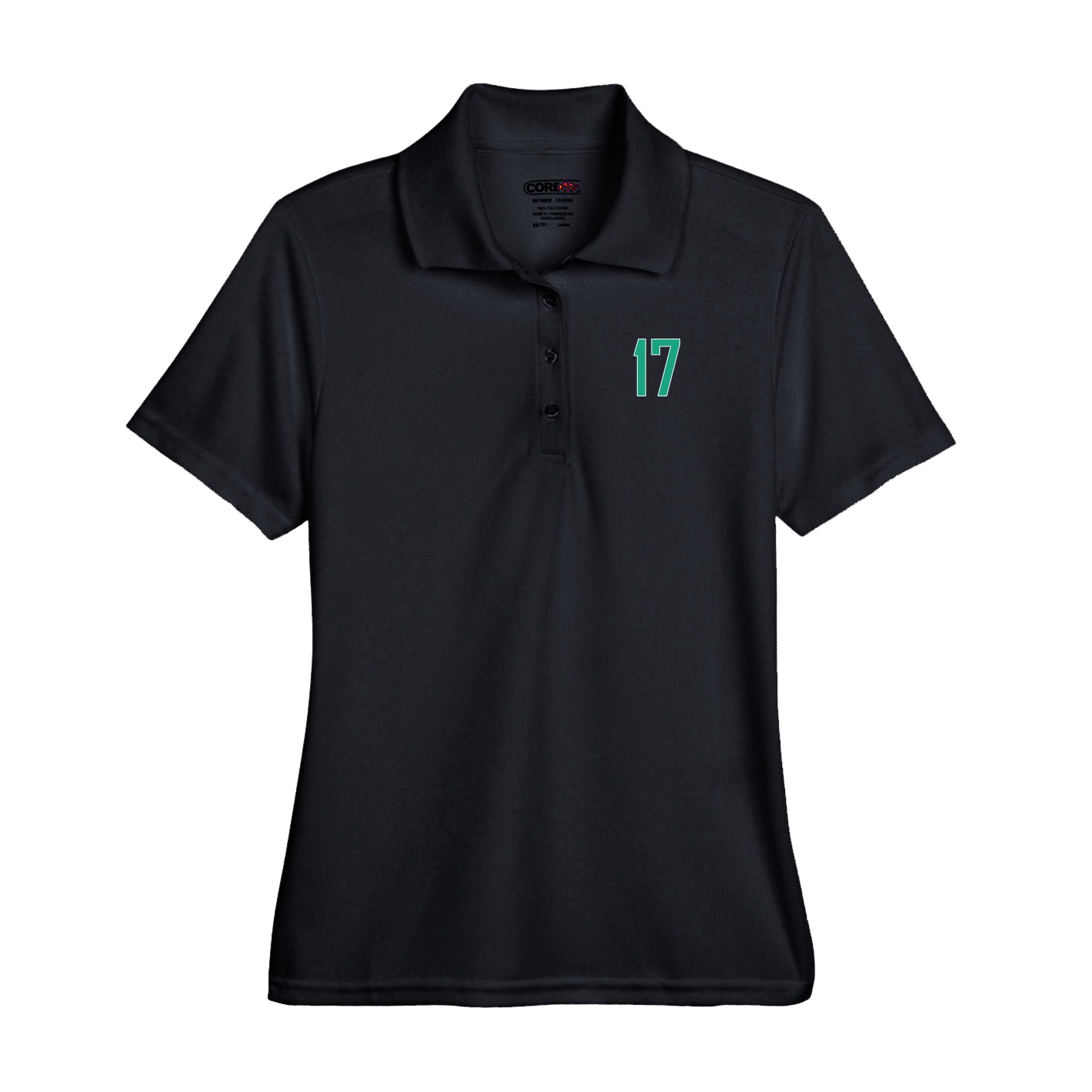 Performance Polo — Front Shirsy in Black