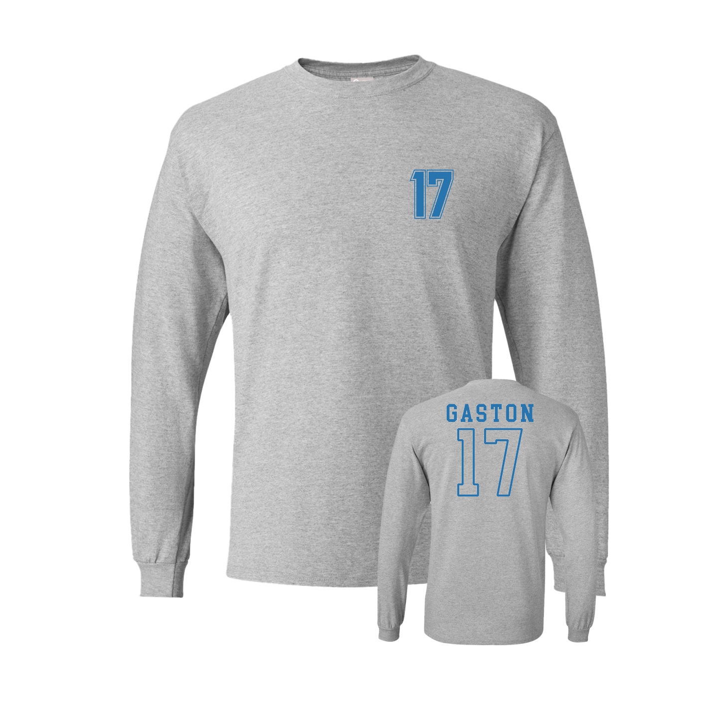 Long Sleeve Tee — Chest Back in Grey