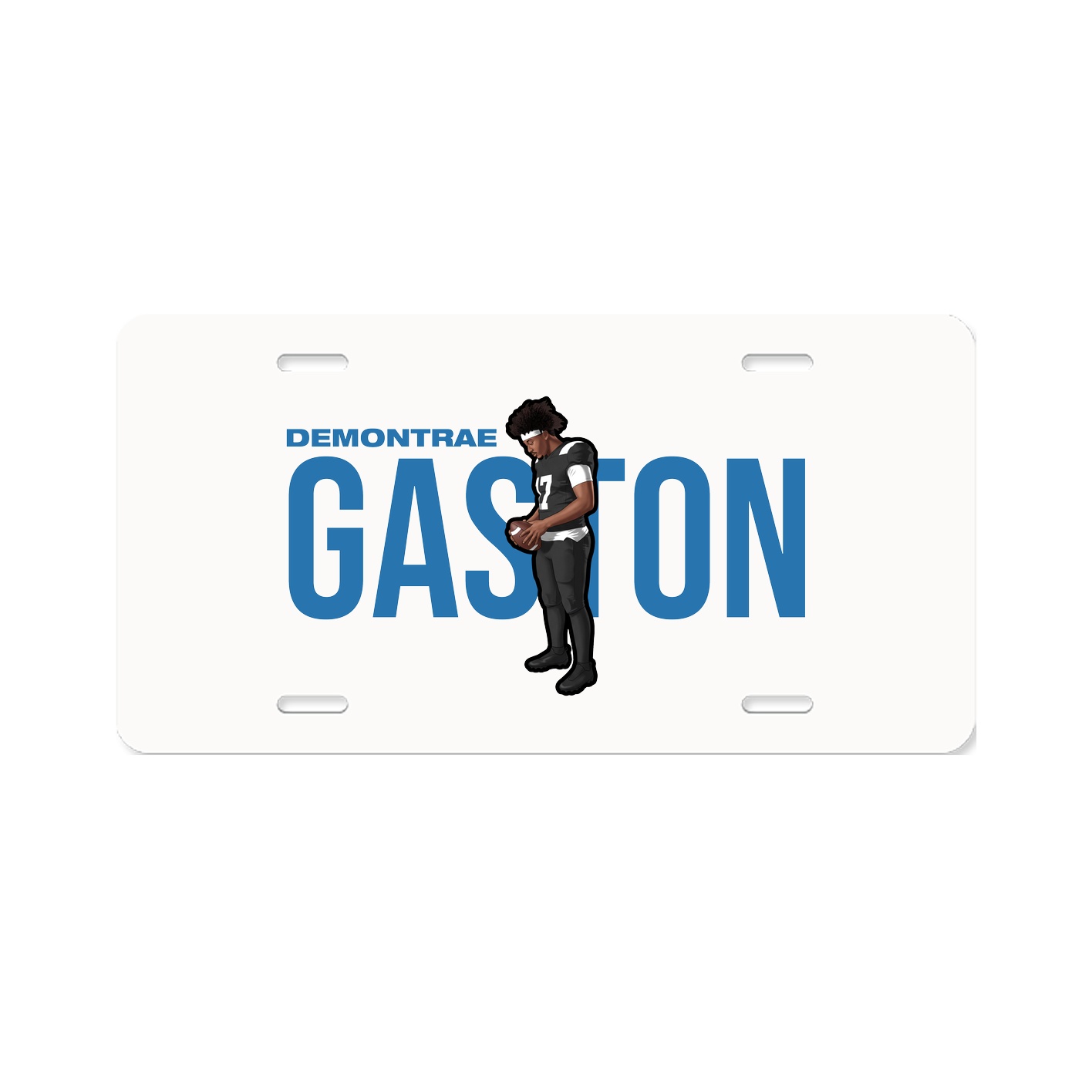 License Plate — Player Name in Classic