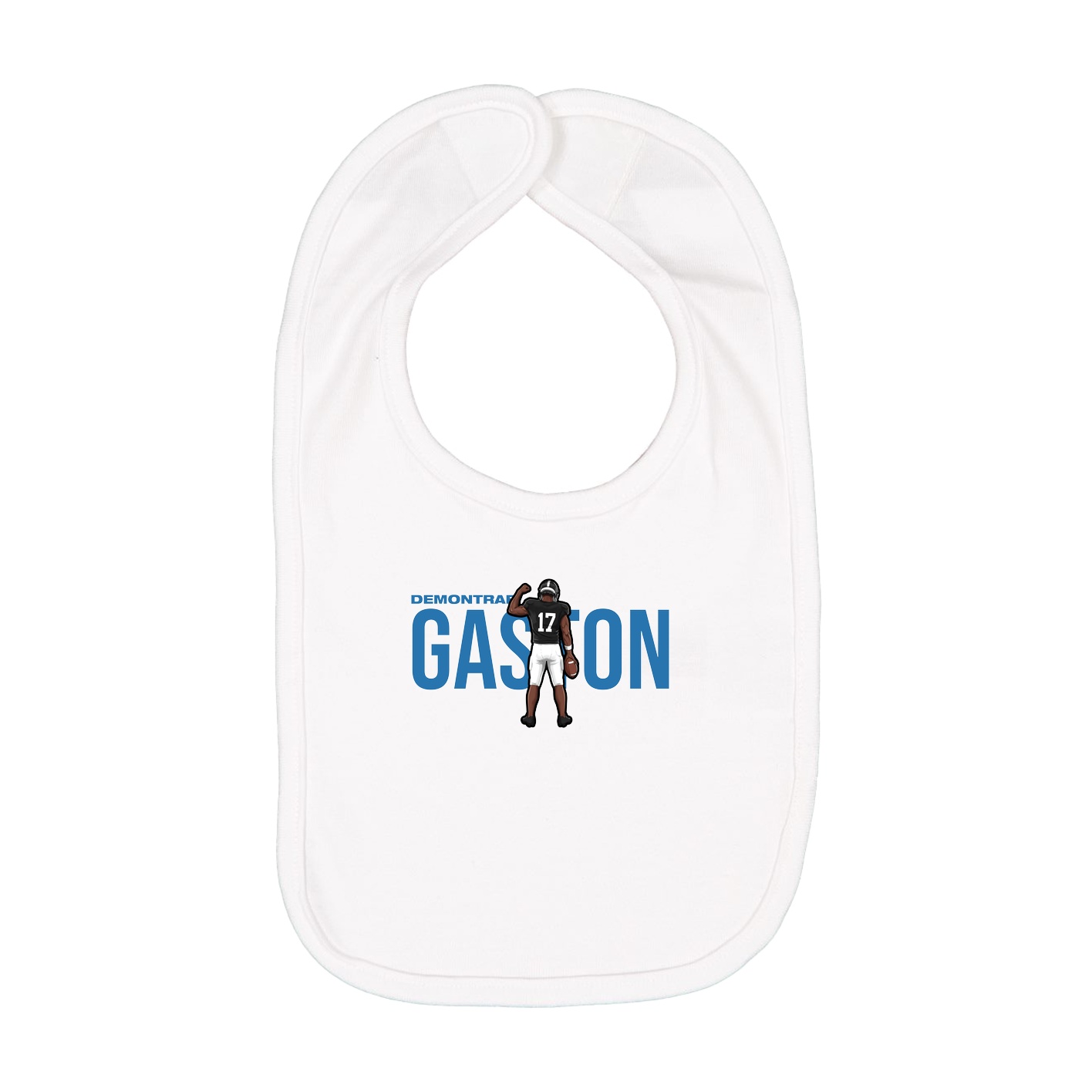 Infant Bib — Player Name in White