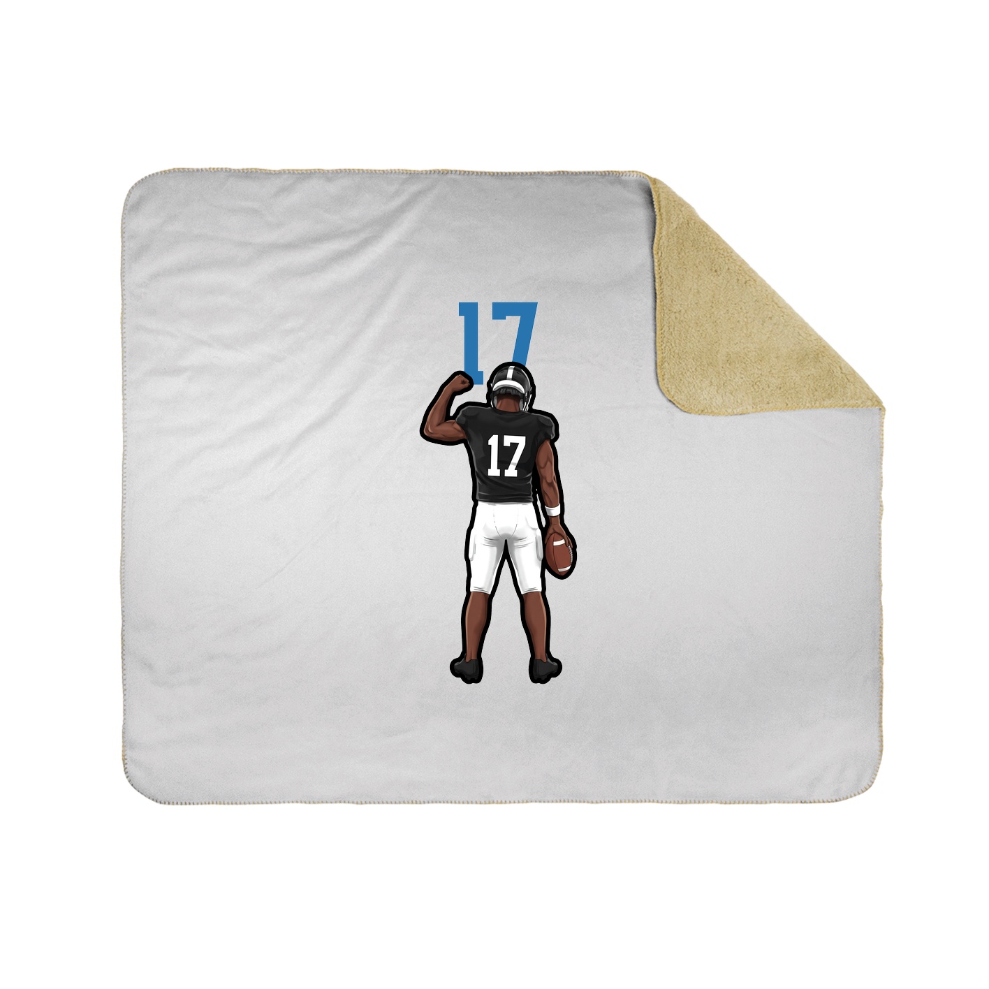 Throw Blanket — Number Top in White