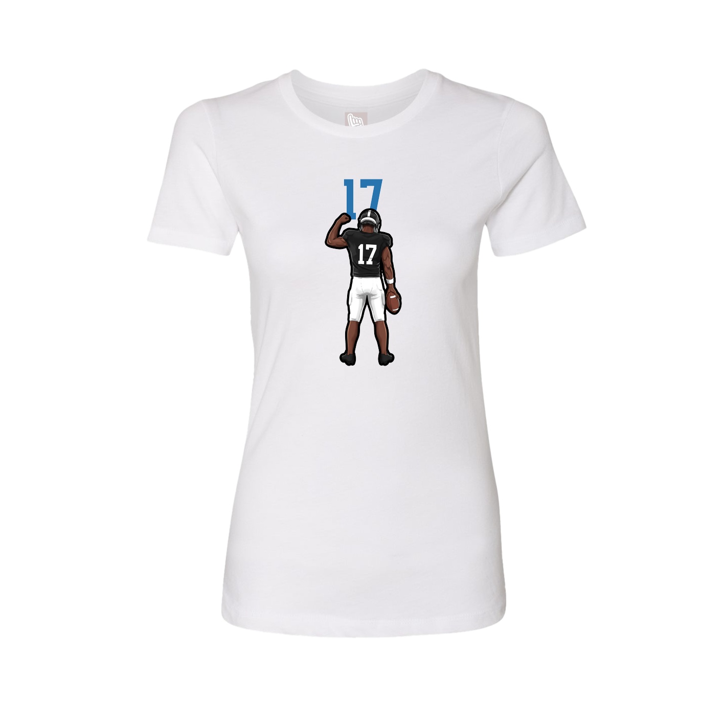 Fitted Women's Tee — Number Top in White
