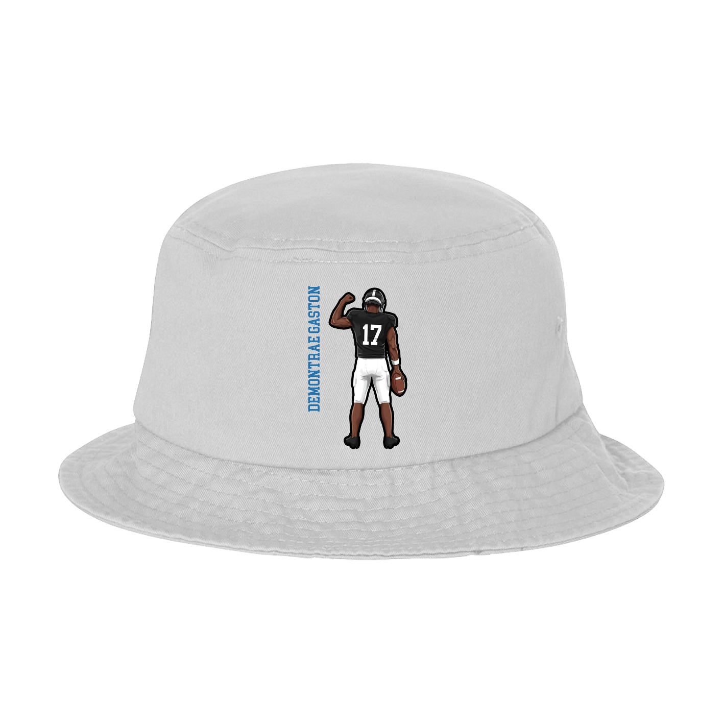 Bucket Cap — Name Vertical in White