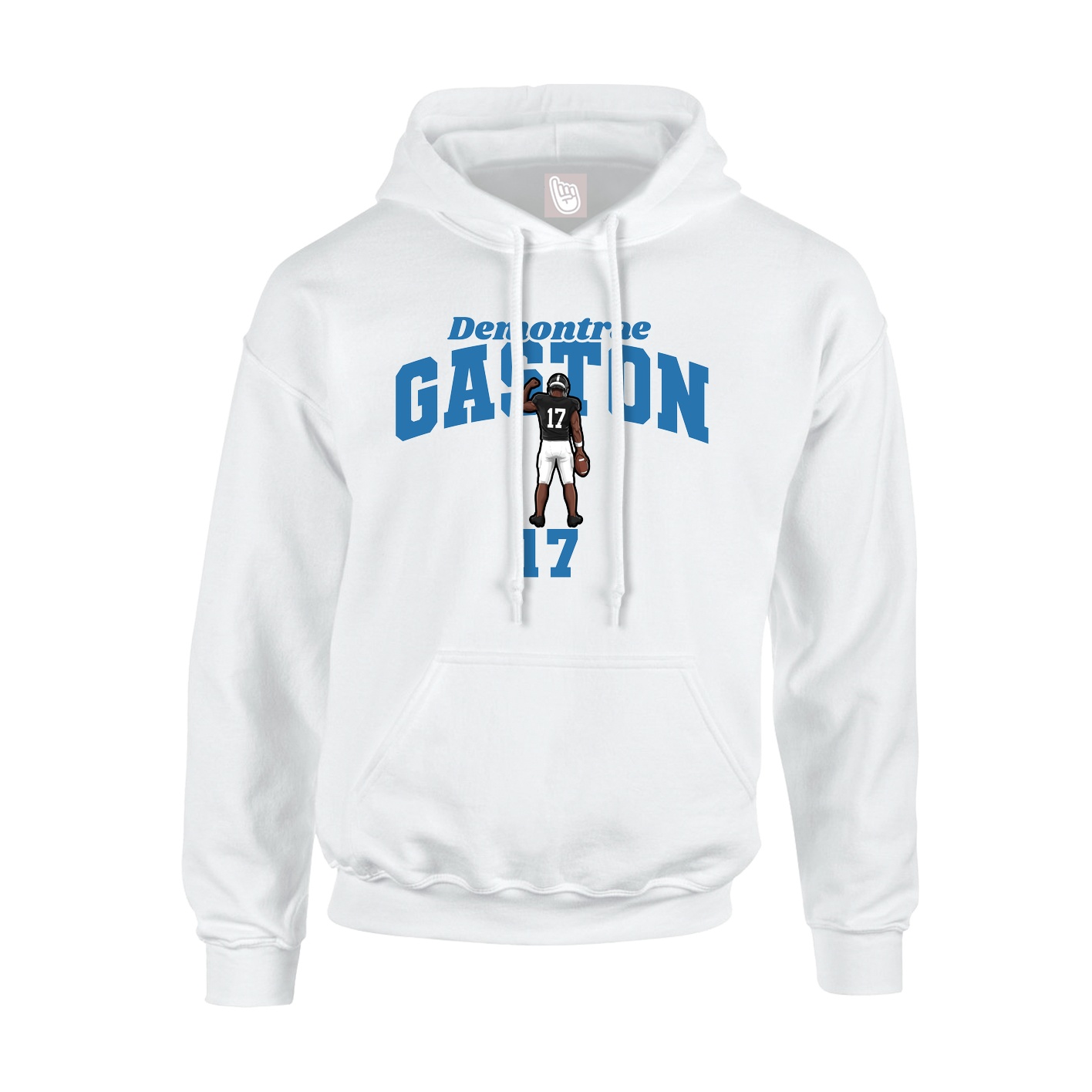 Youth Hoodie — Signature Arch in White