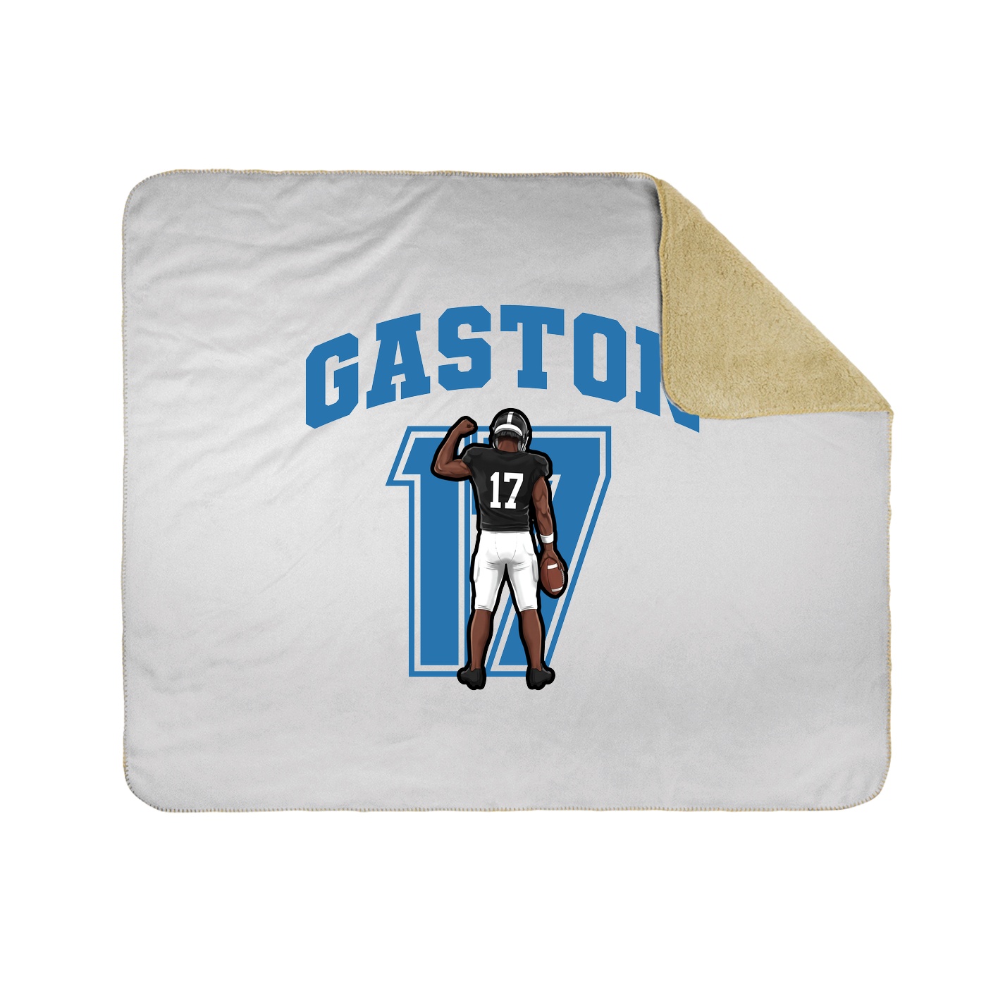 Throw Blanket — Number in White