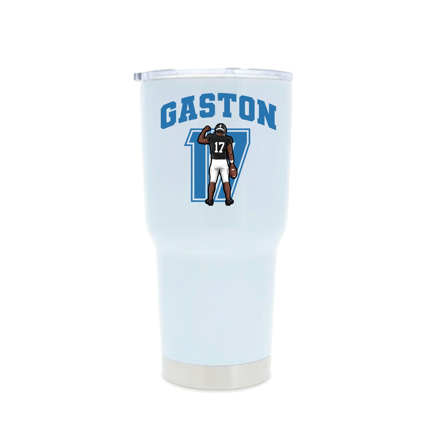 30oz Stainless Steel Tumbler — Number in White