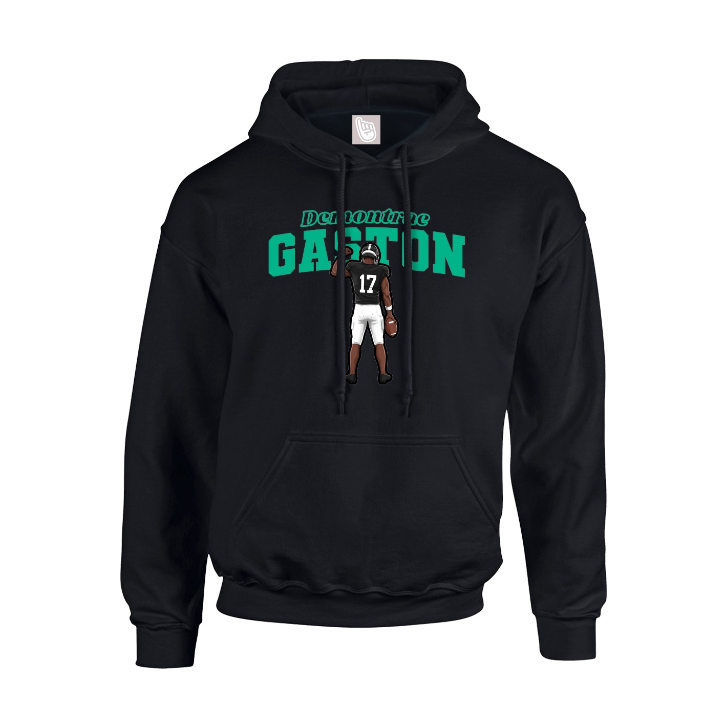 Hoodie — Name Arch in Black