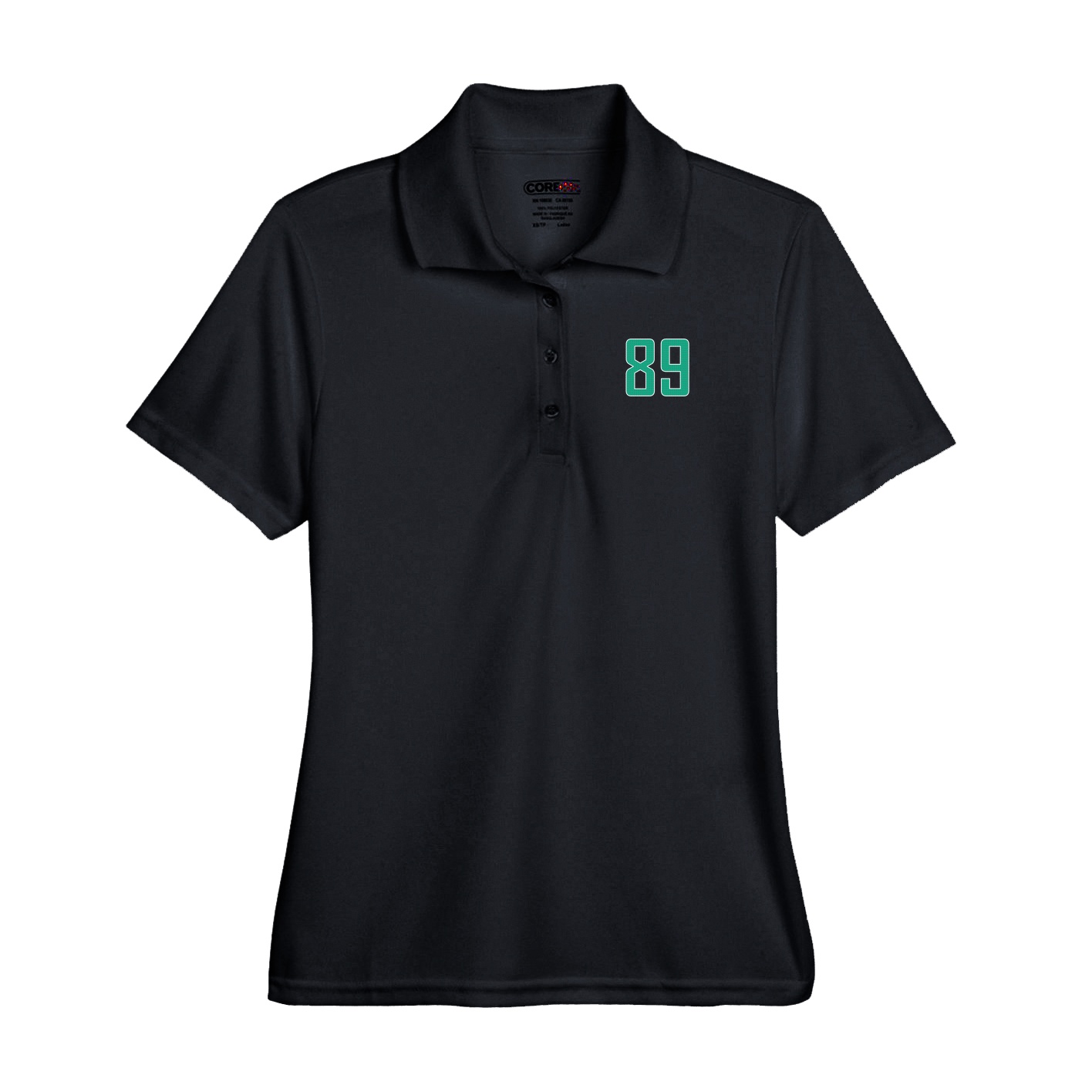 Performance Polo — Front Shirsy in Black