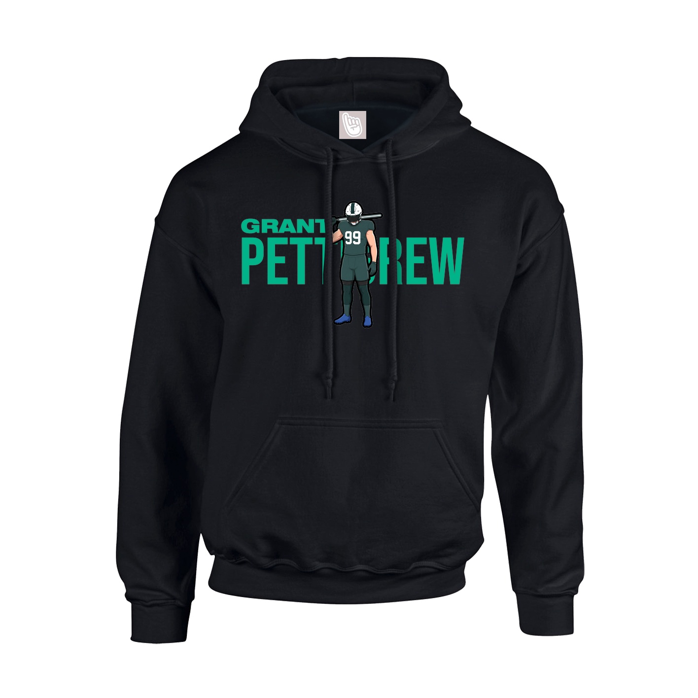 Youth Hoodie — Player Name in Black