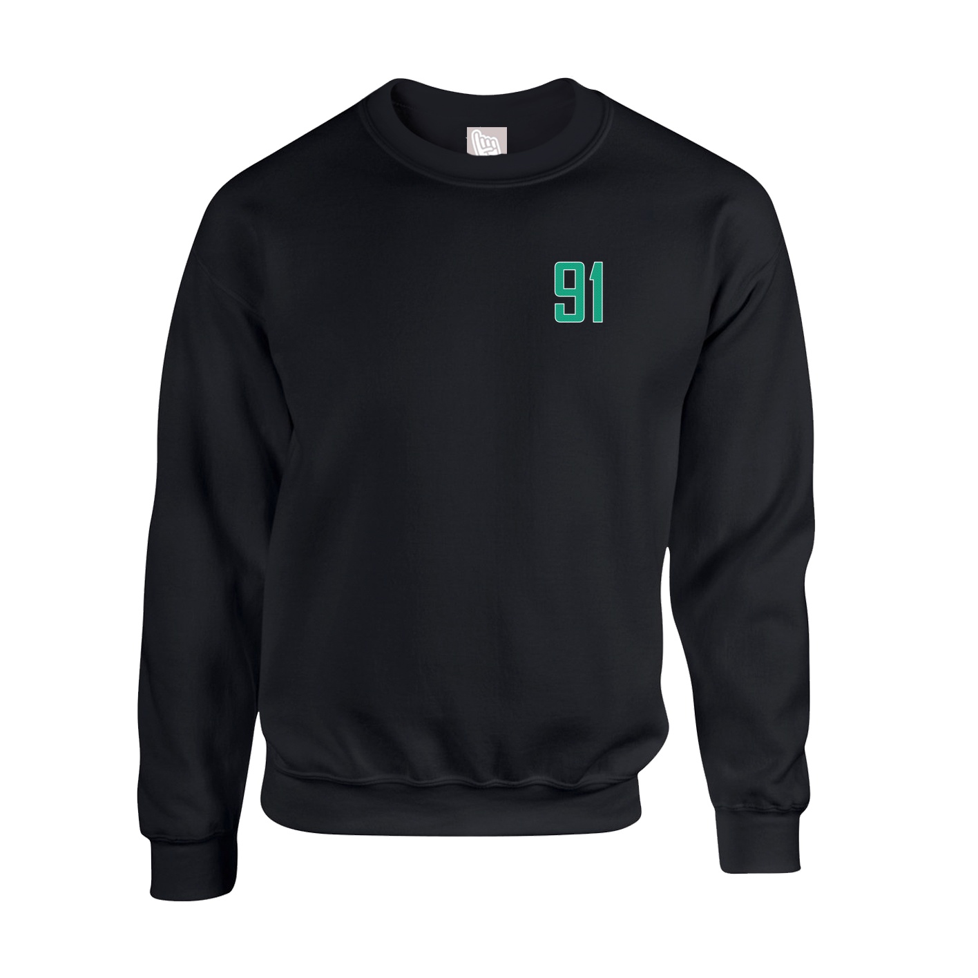 Fleece Crew — Front Shirsy in Black