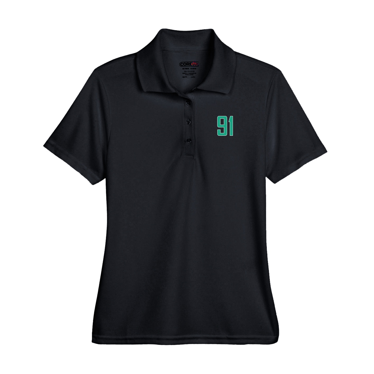 Performance Polo — Front Shirsy in Black