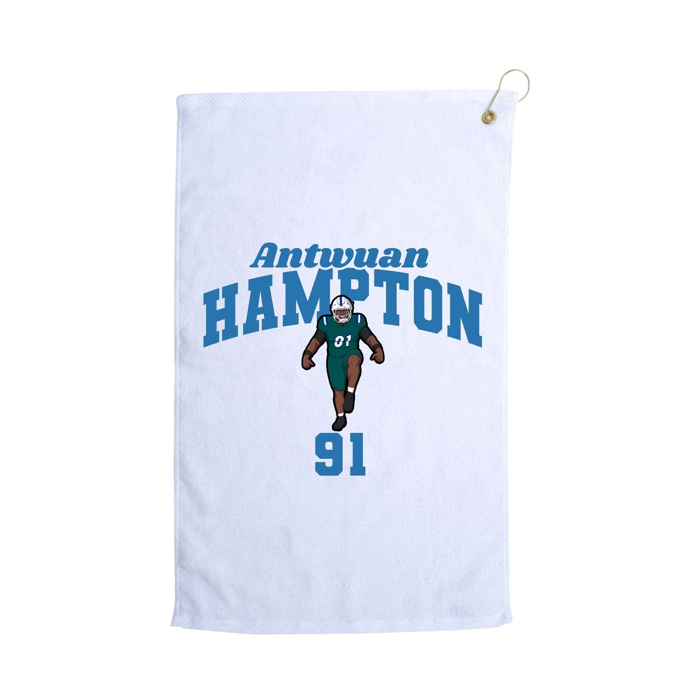 Golf Towel — Signature Arch in White