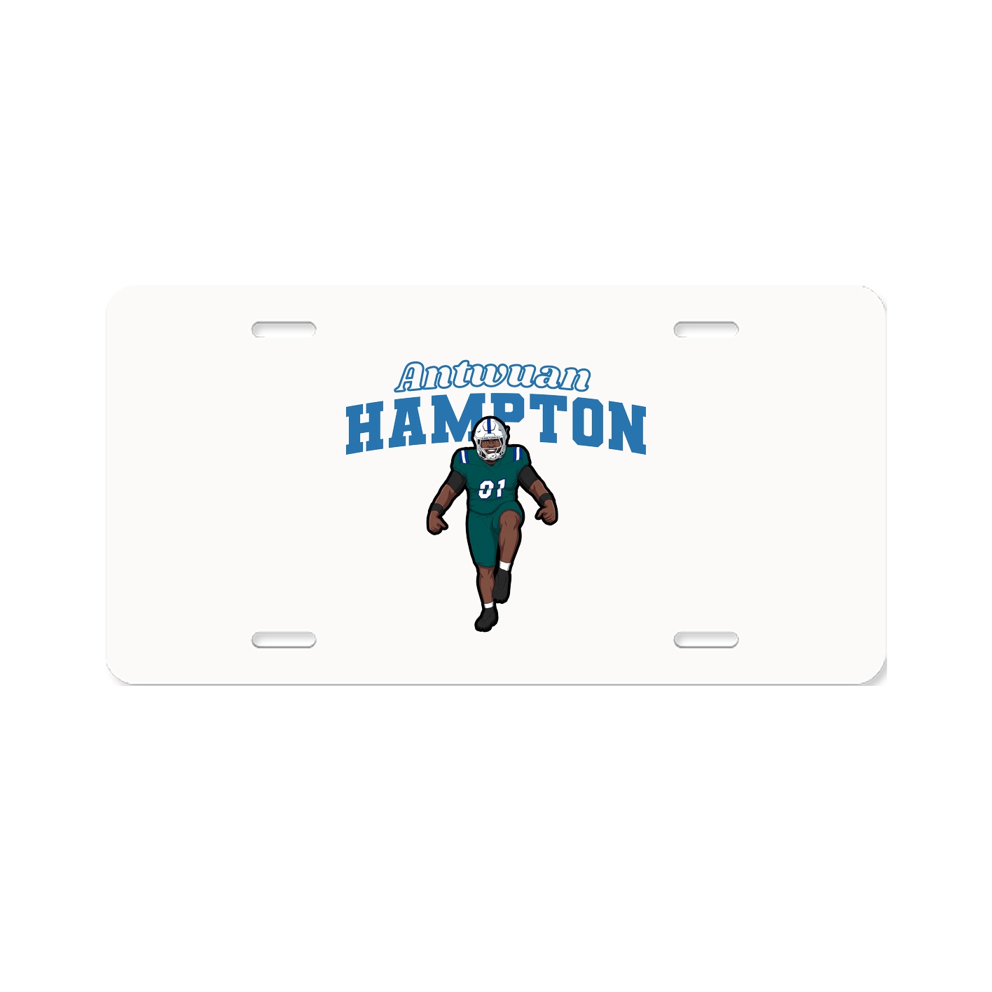 License Plate — Name Arch in Classic