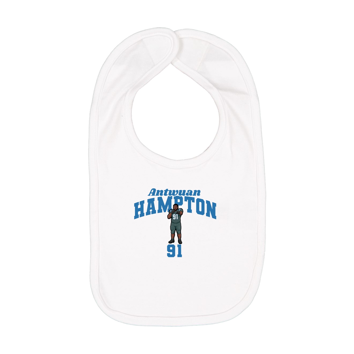 Infant Bib — Signature Arch in White