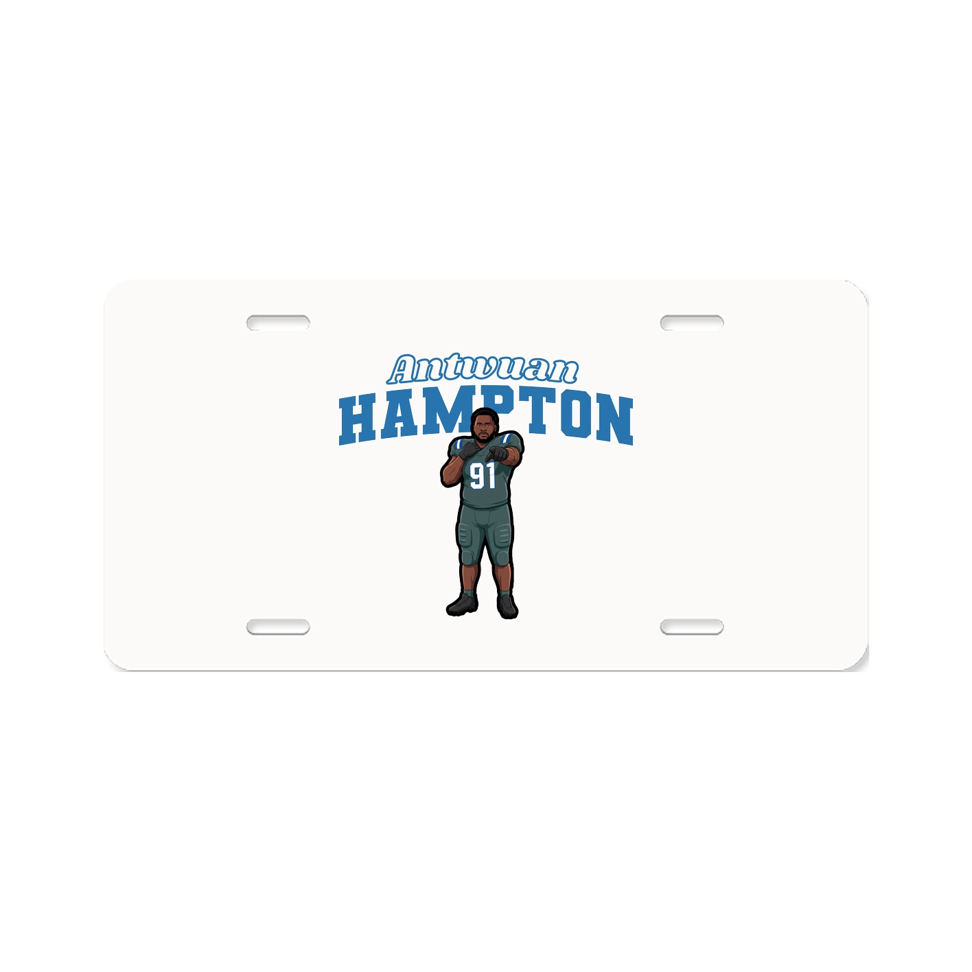 License Plate — Name Arch in Classic