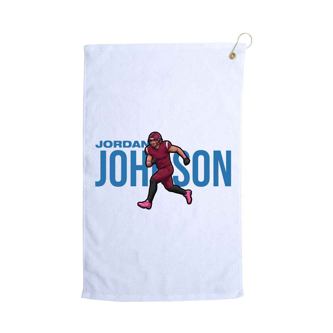 Golf Towel — Player Name in White