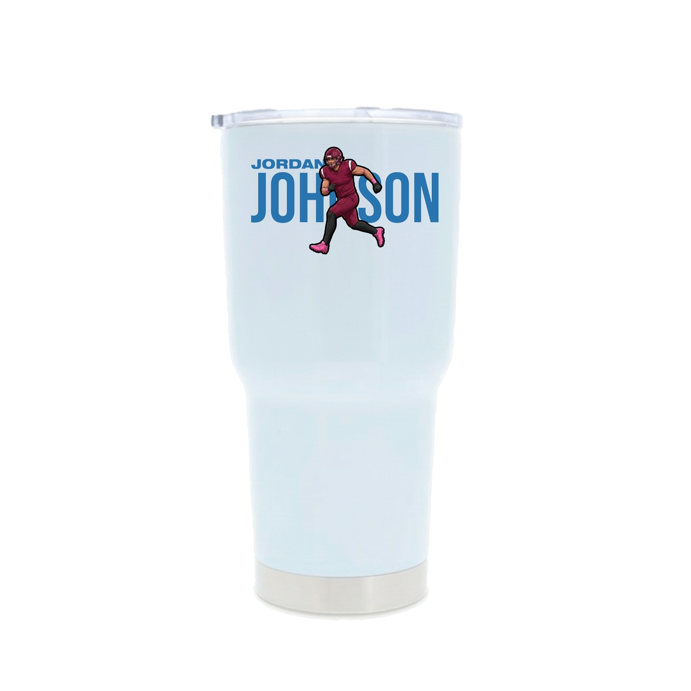 30oz Stainless Steel Tumbler — Player Name in White