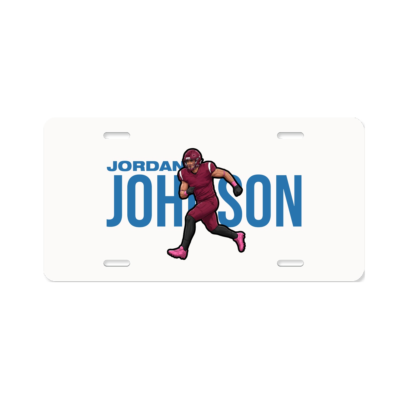 License Plate — Player Name in Classic