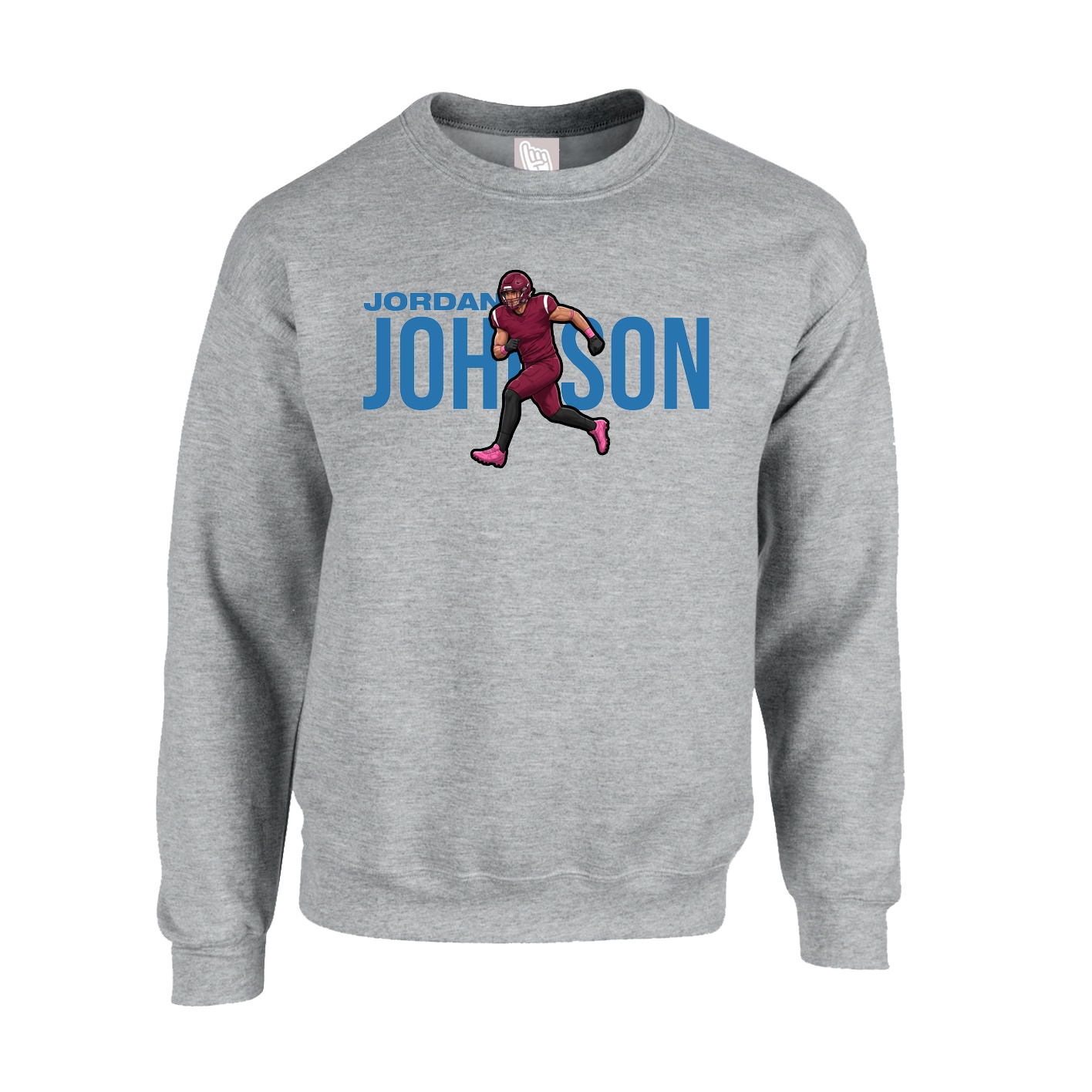 Fleece Crew — Player Name in Grey