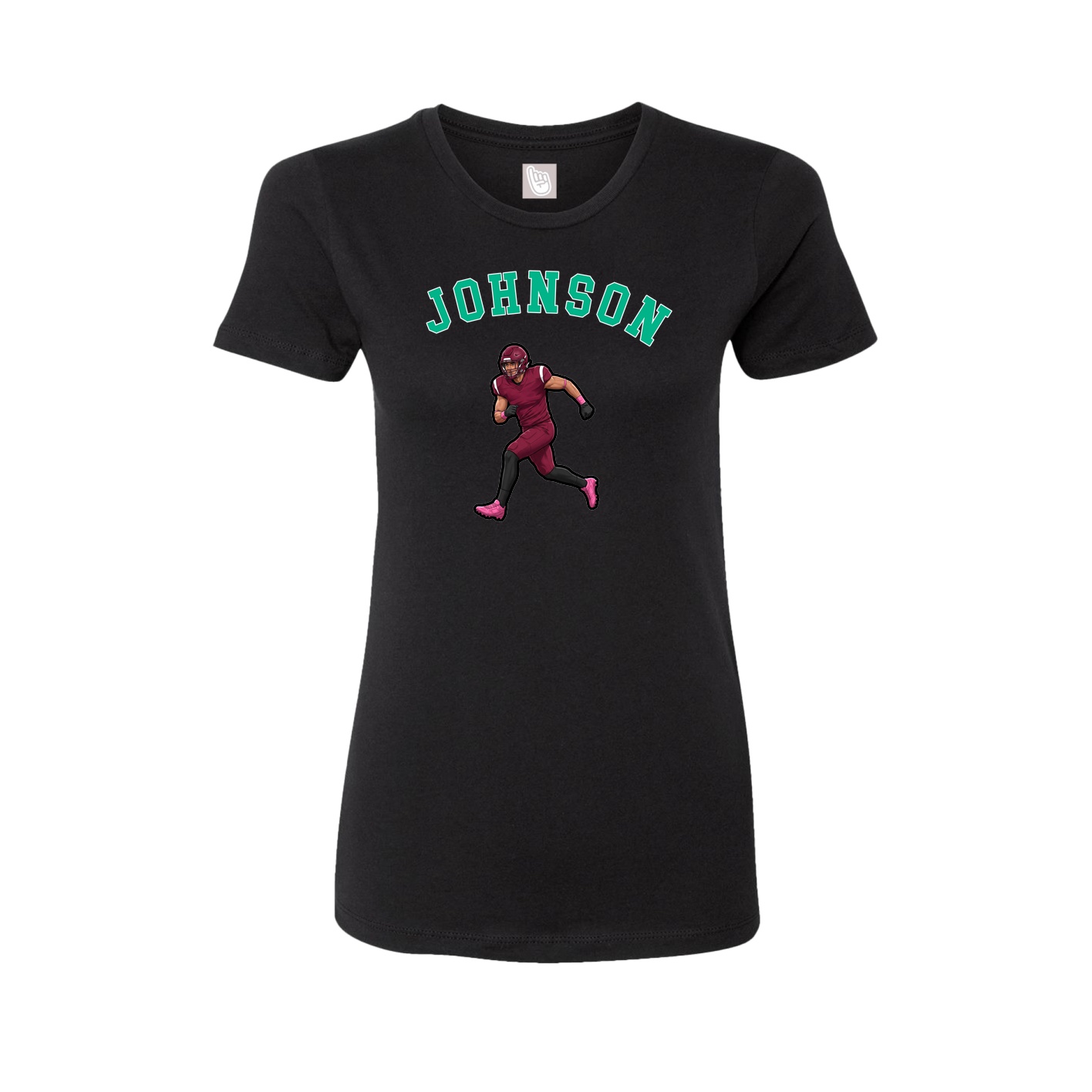 Fitted Women's Tee — Shirsey Arch in Black