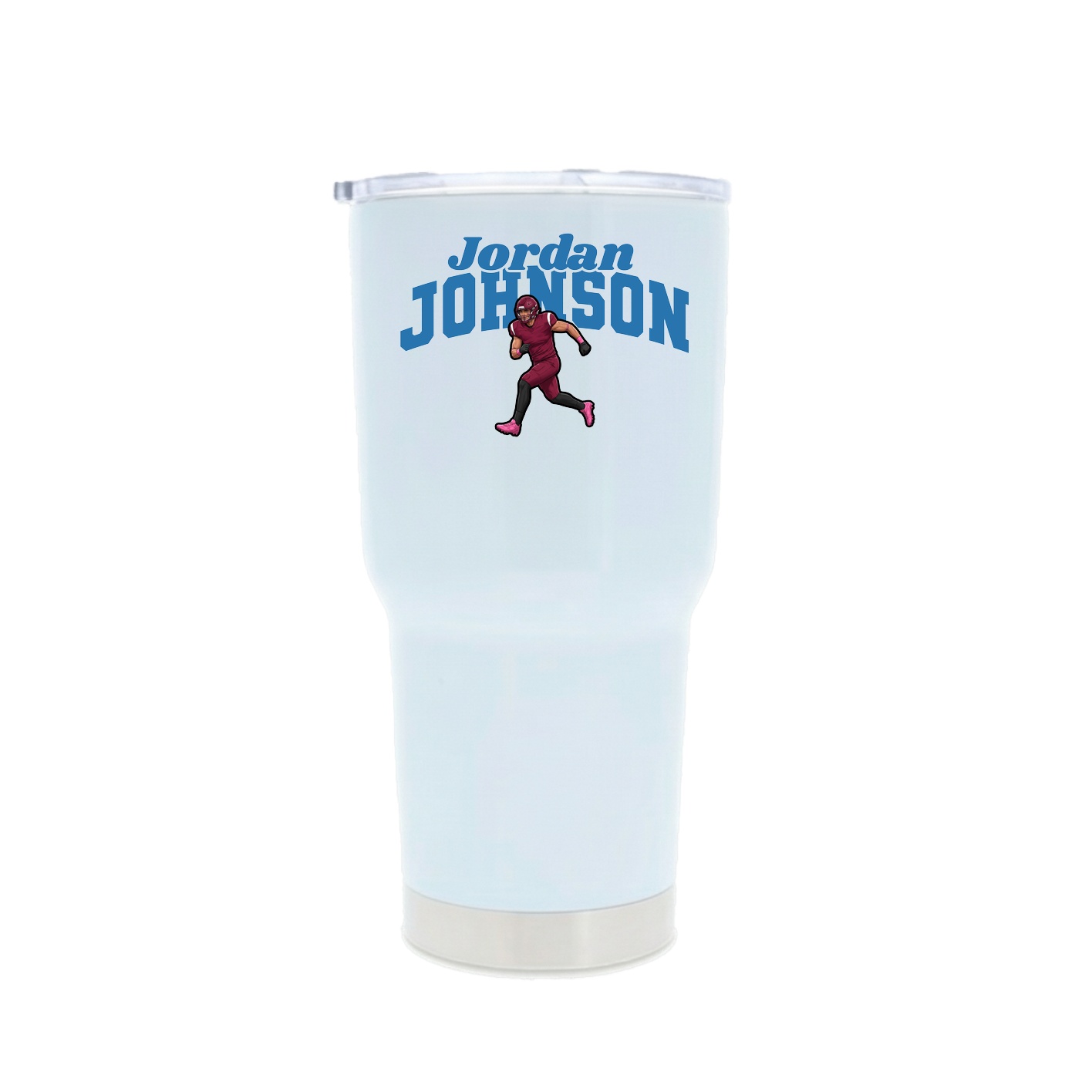 30oz Stainless Steel Tumbler — Signature Arch in White