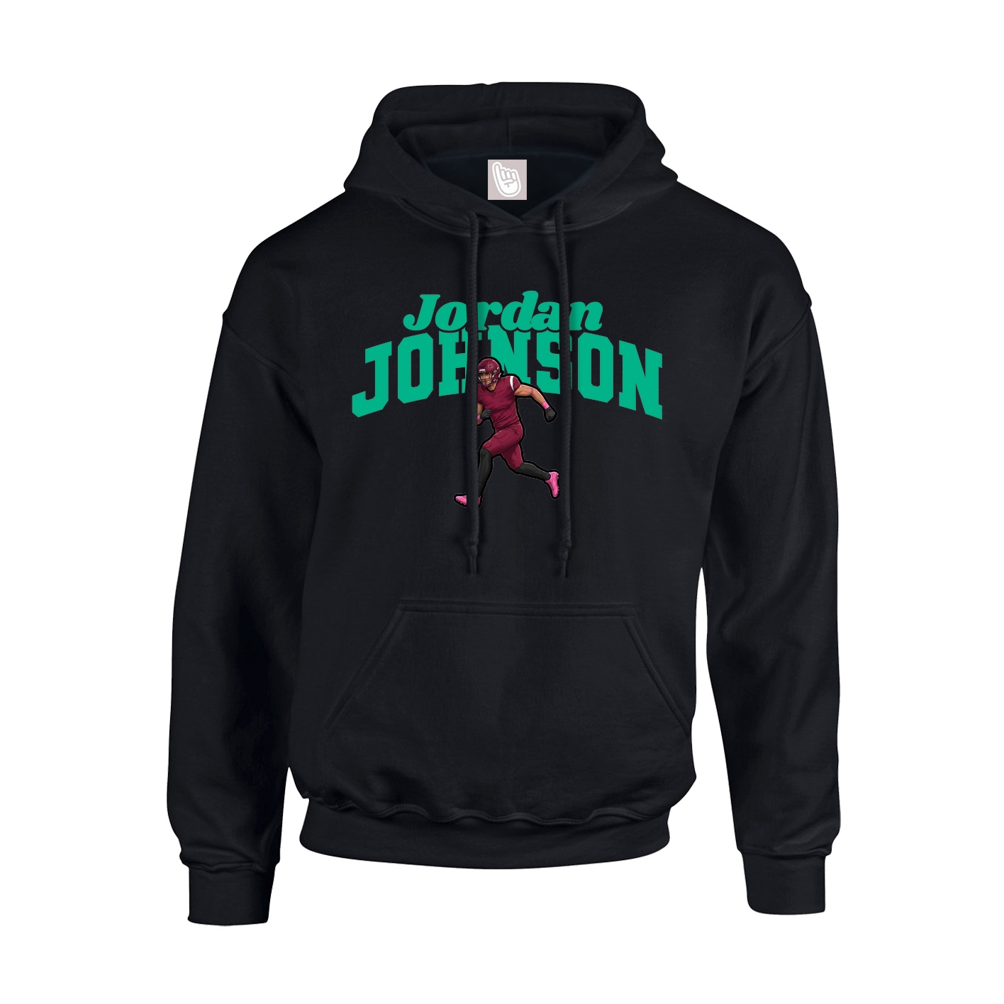 Youth Hoodie — Signature Arch in Black