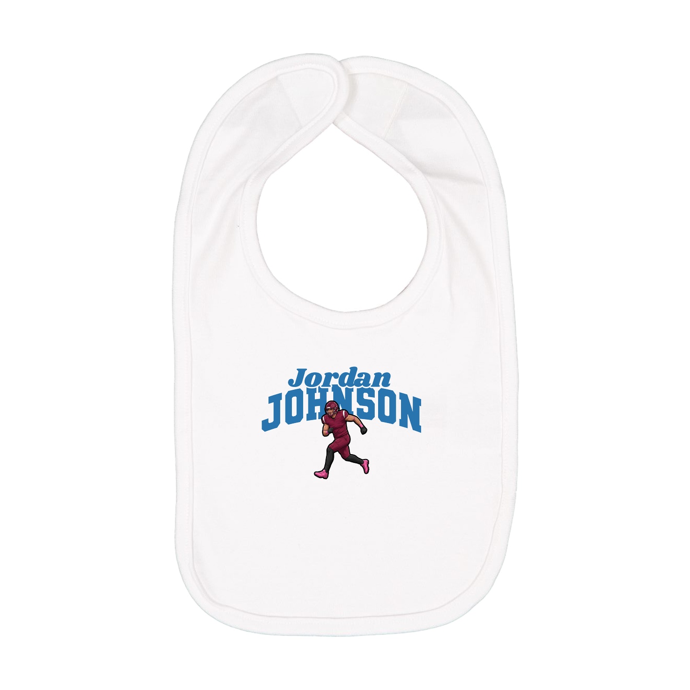 Infant Bib — Signature Arch in White