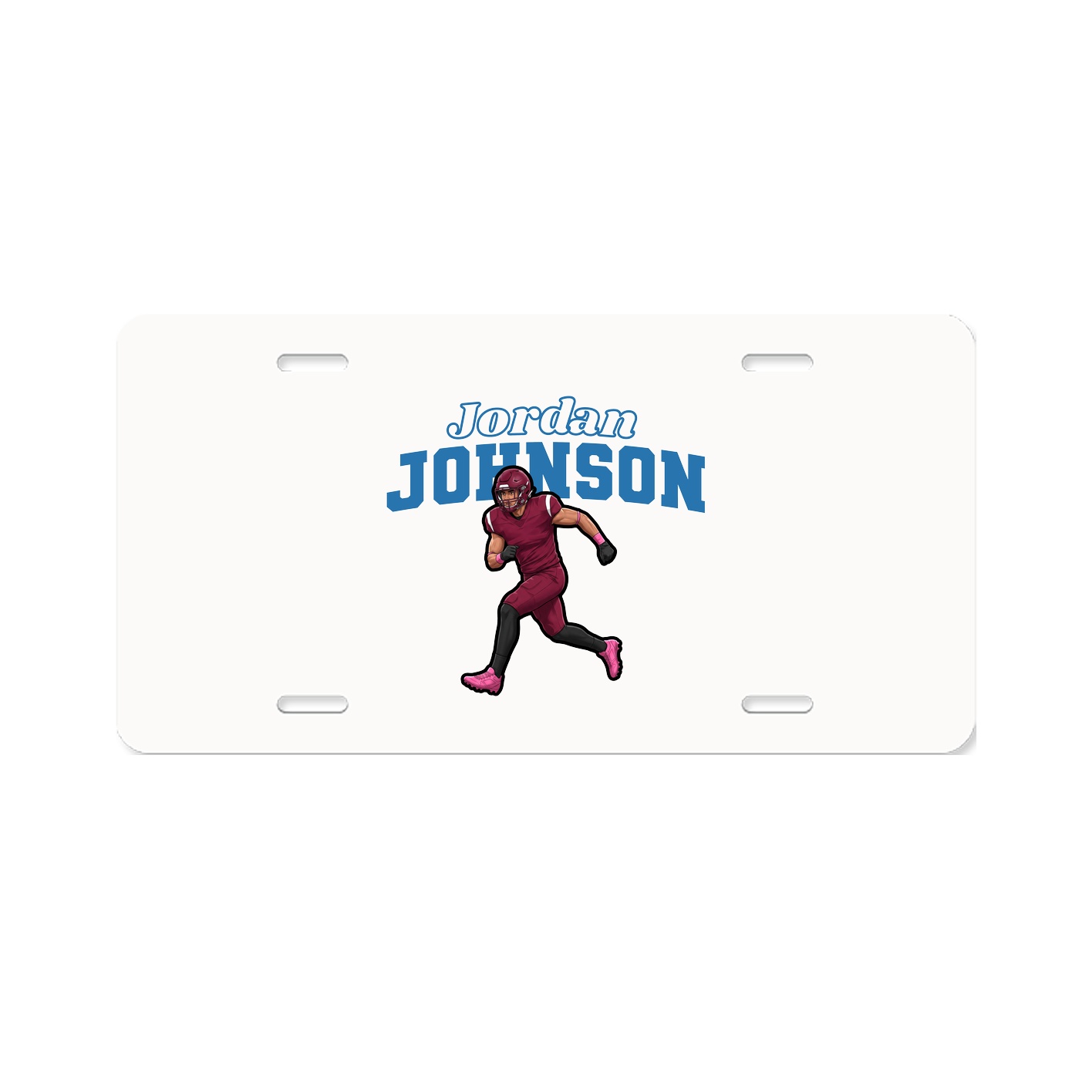 License Plate — Name Arch in Classic