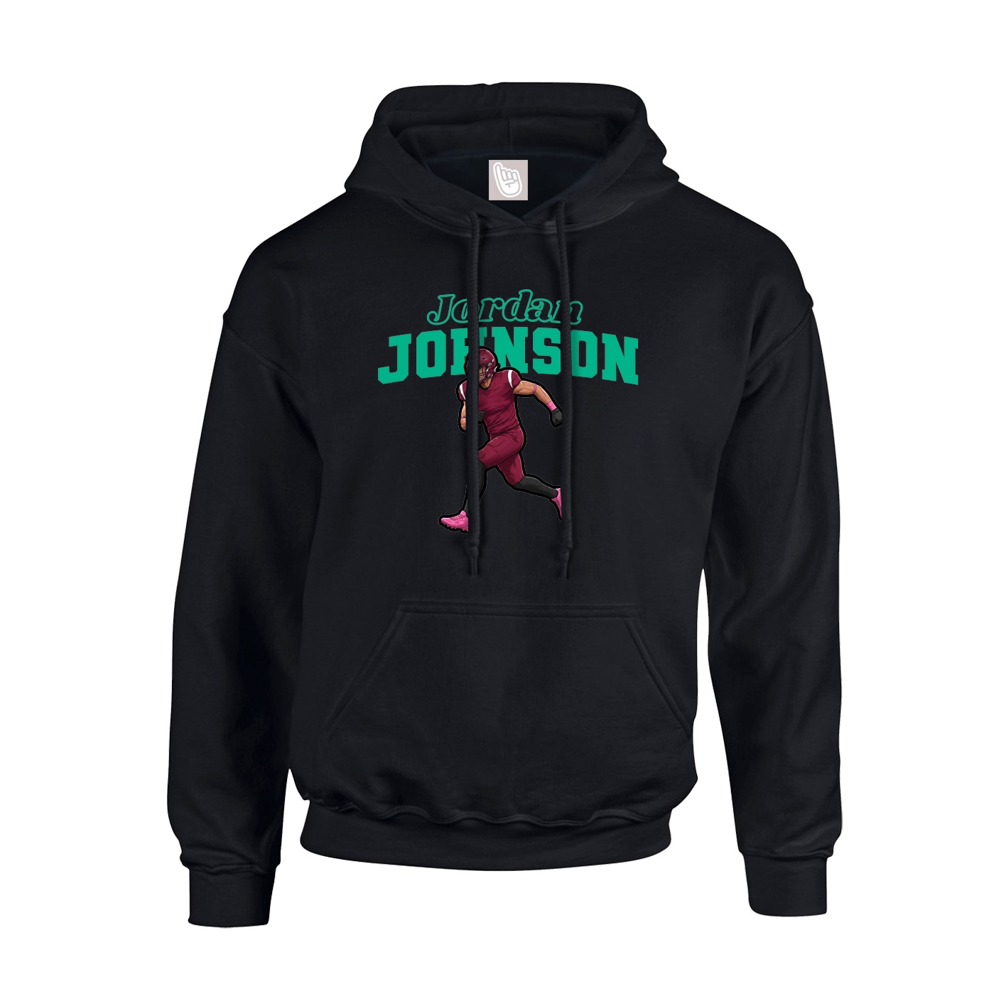 Hoodie — Name Arch in Black