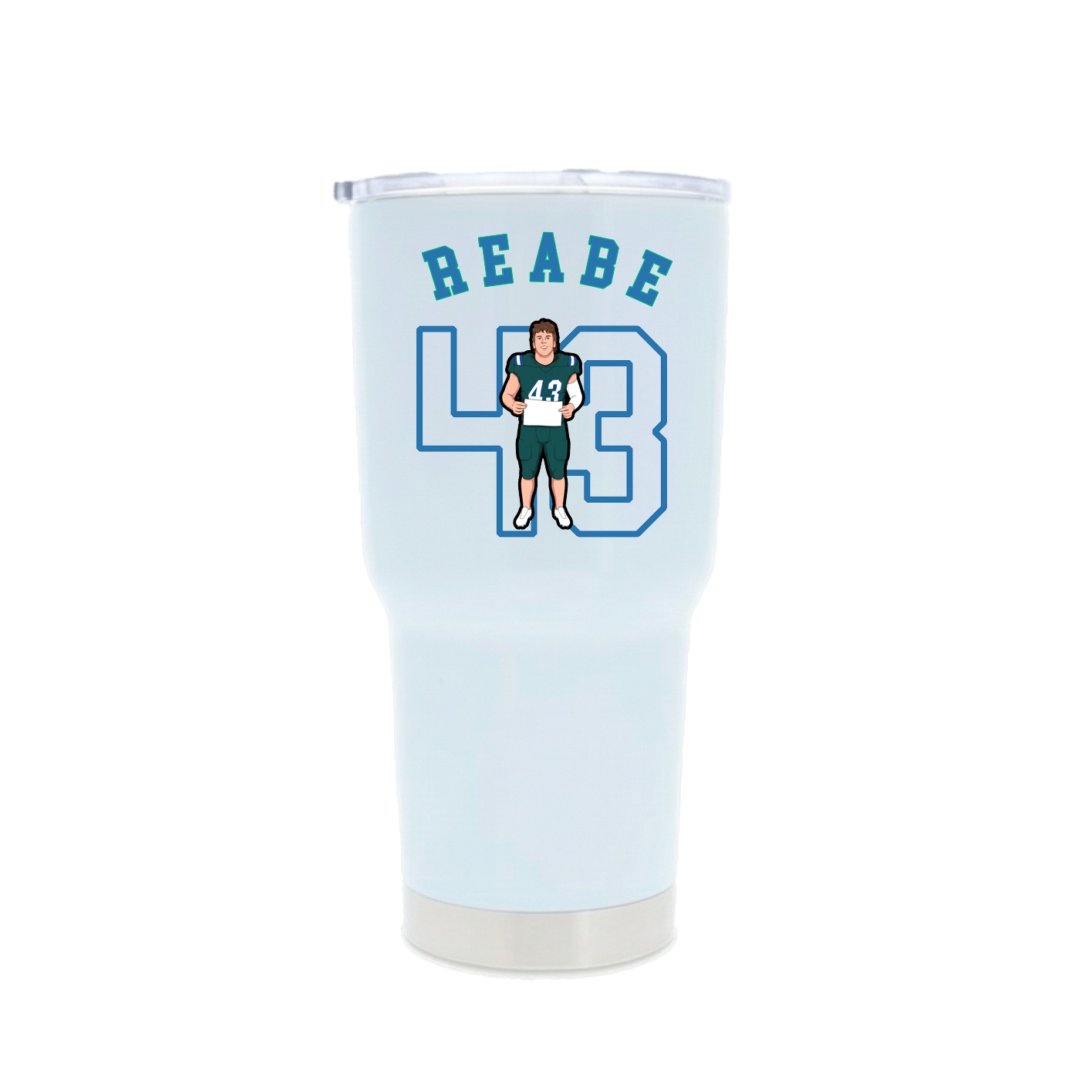 30oz Stainless Steel Tumbler — Shirsey Arch in White