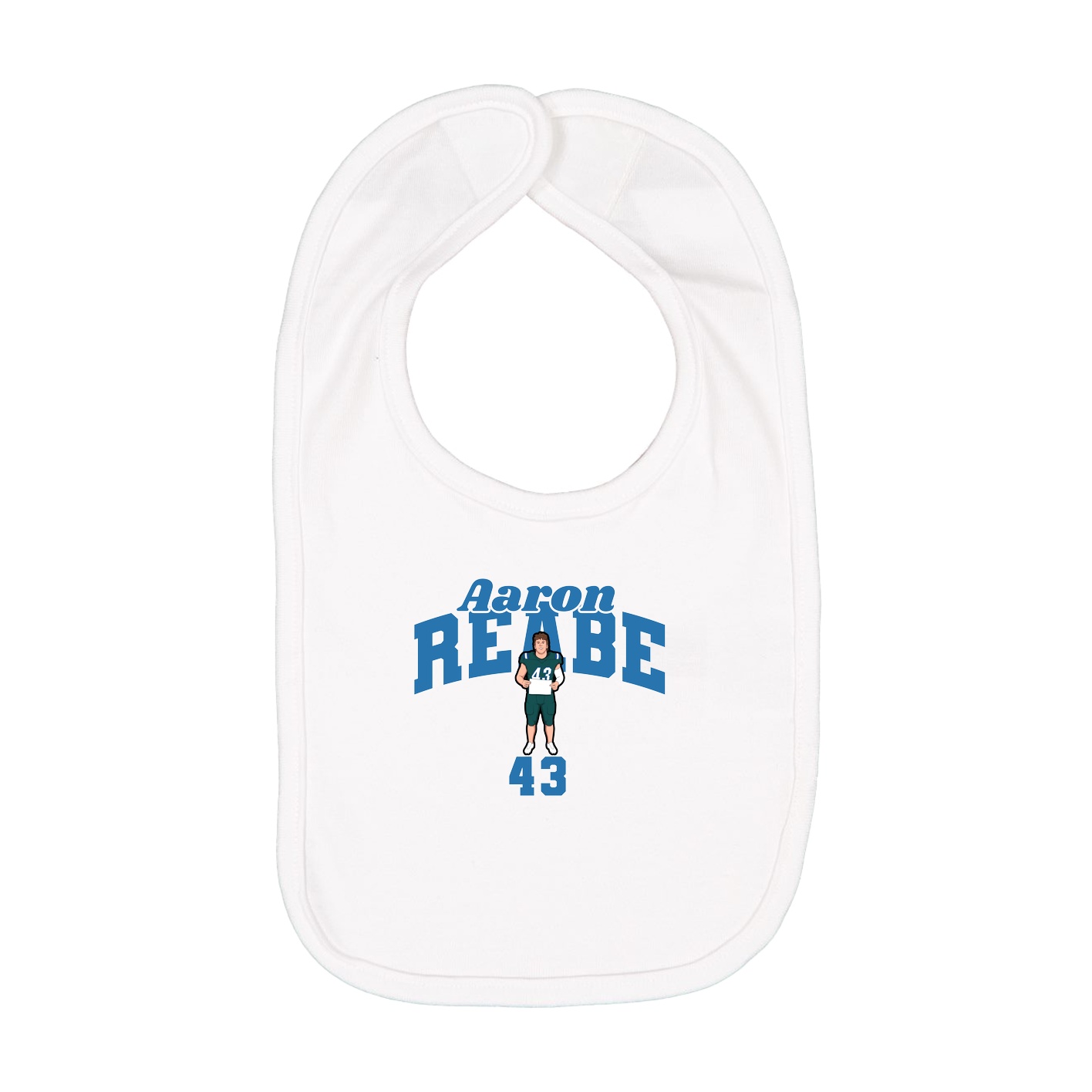 Infant Bib — Signature Arch in White