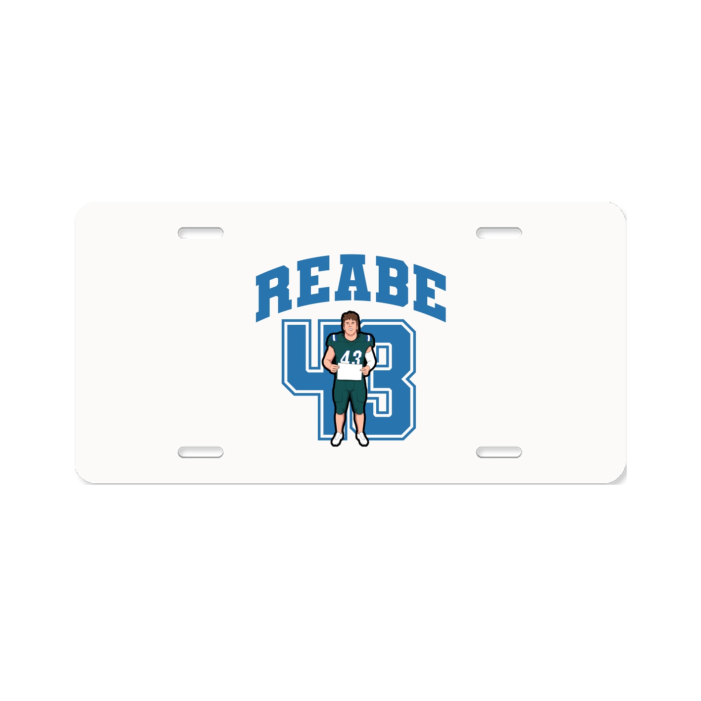 License Plate — Number in Classic