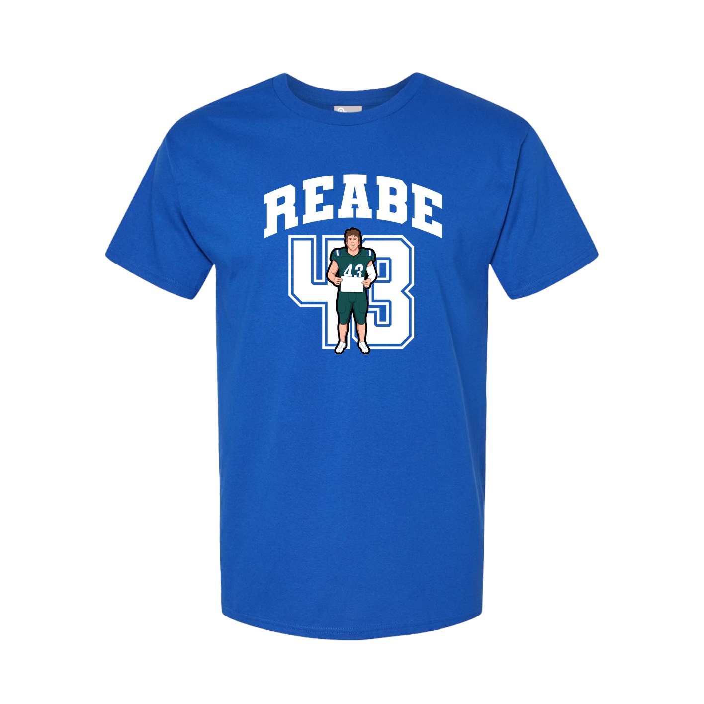Youth Tee — Number in Royal