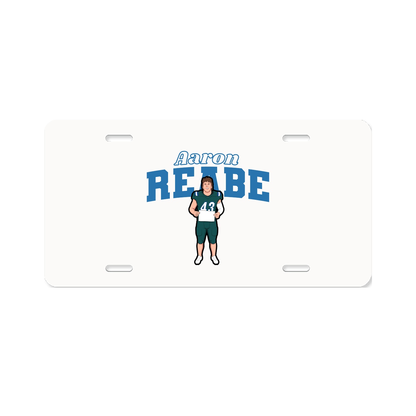 License Plate — Name Arch in Classic