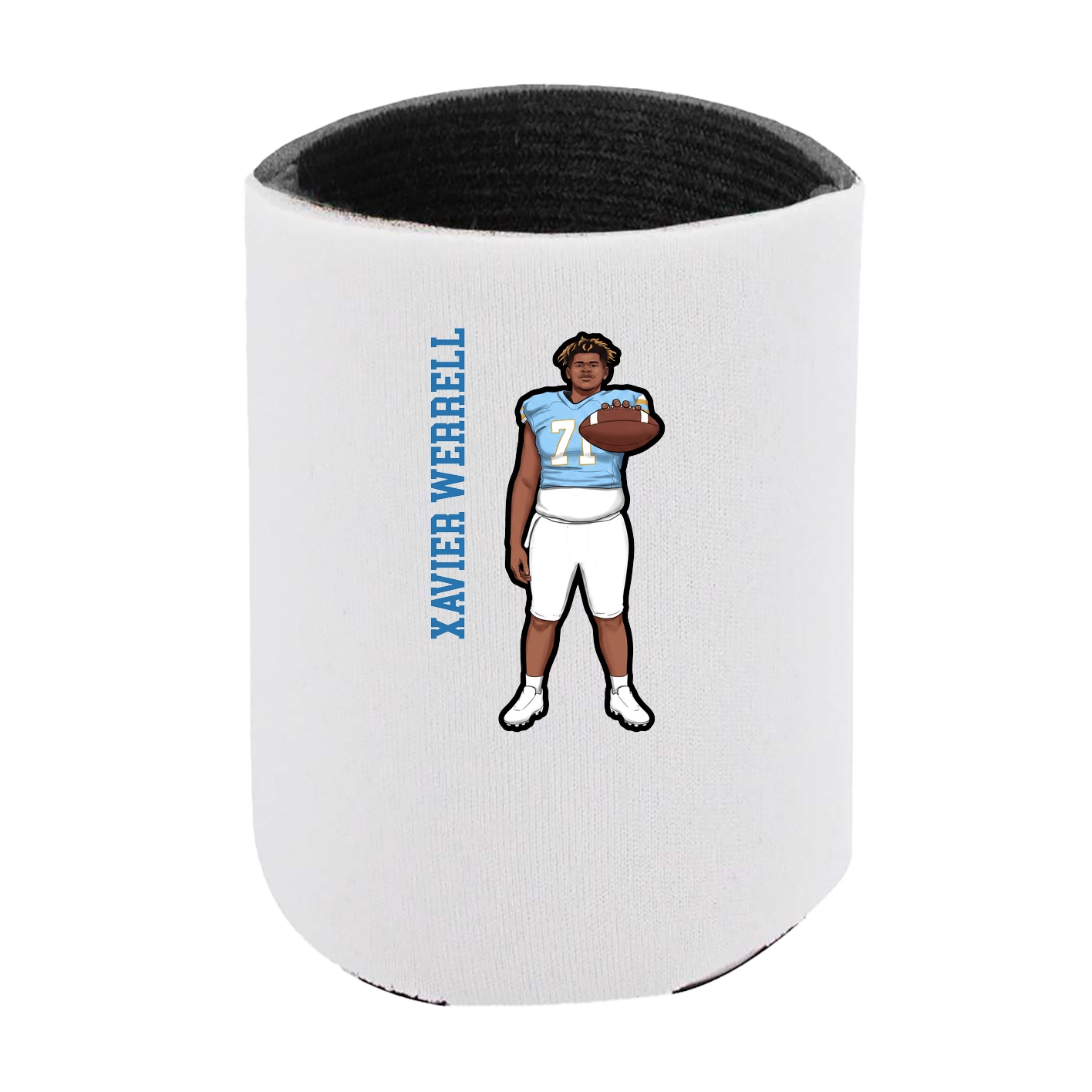 Can Holder — Name Vertical in White