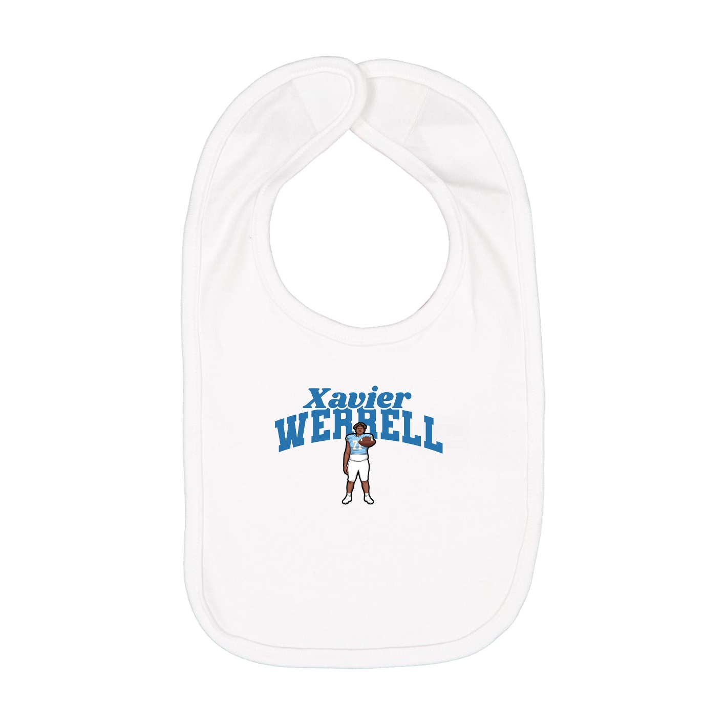 Infant Bib — Signature Arch in White