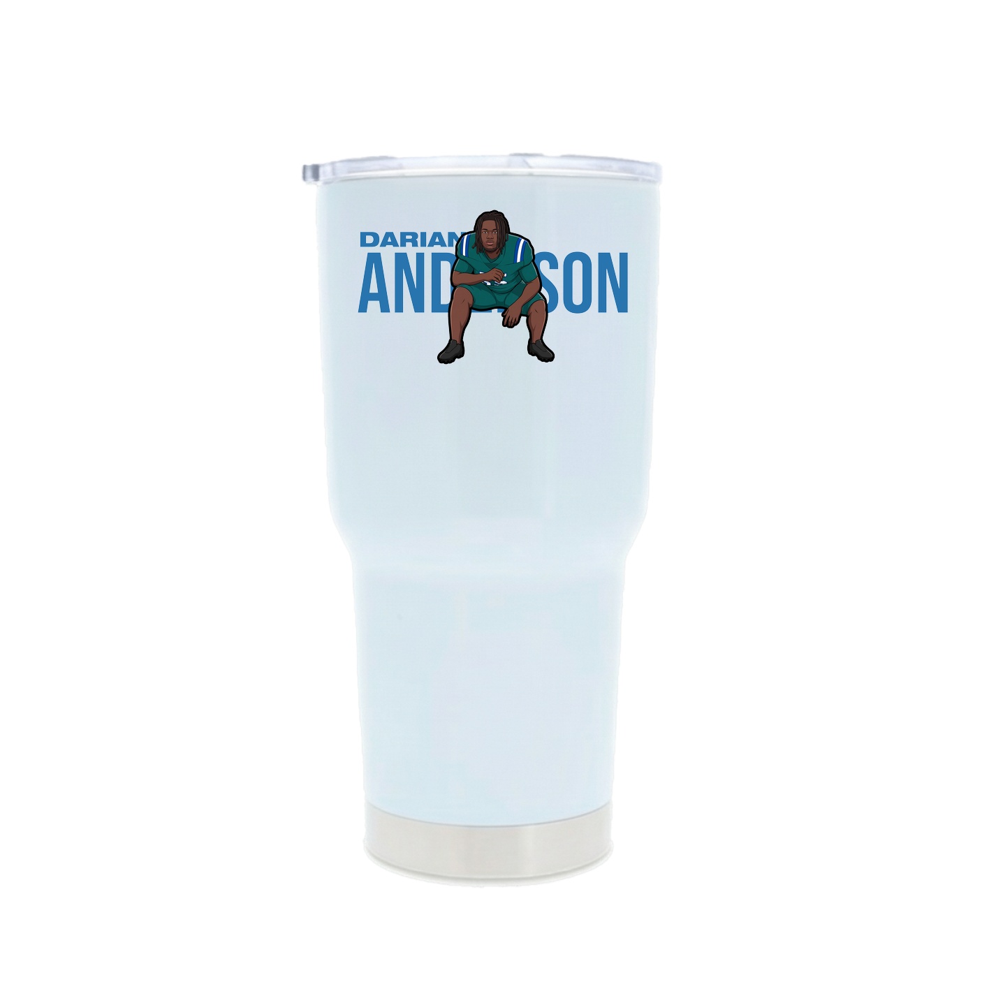 30oz Stainless Steel Tumbler — Player Name in White