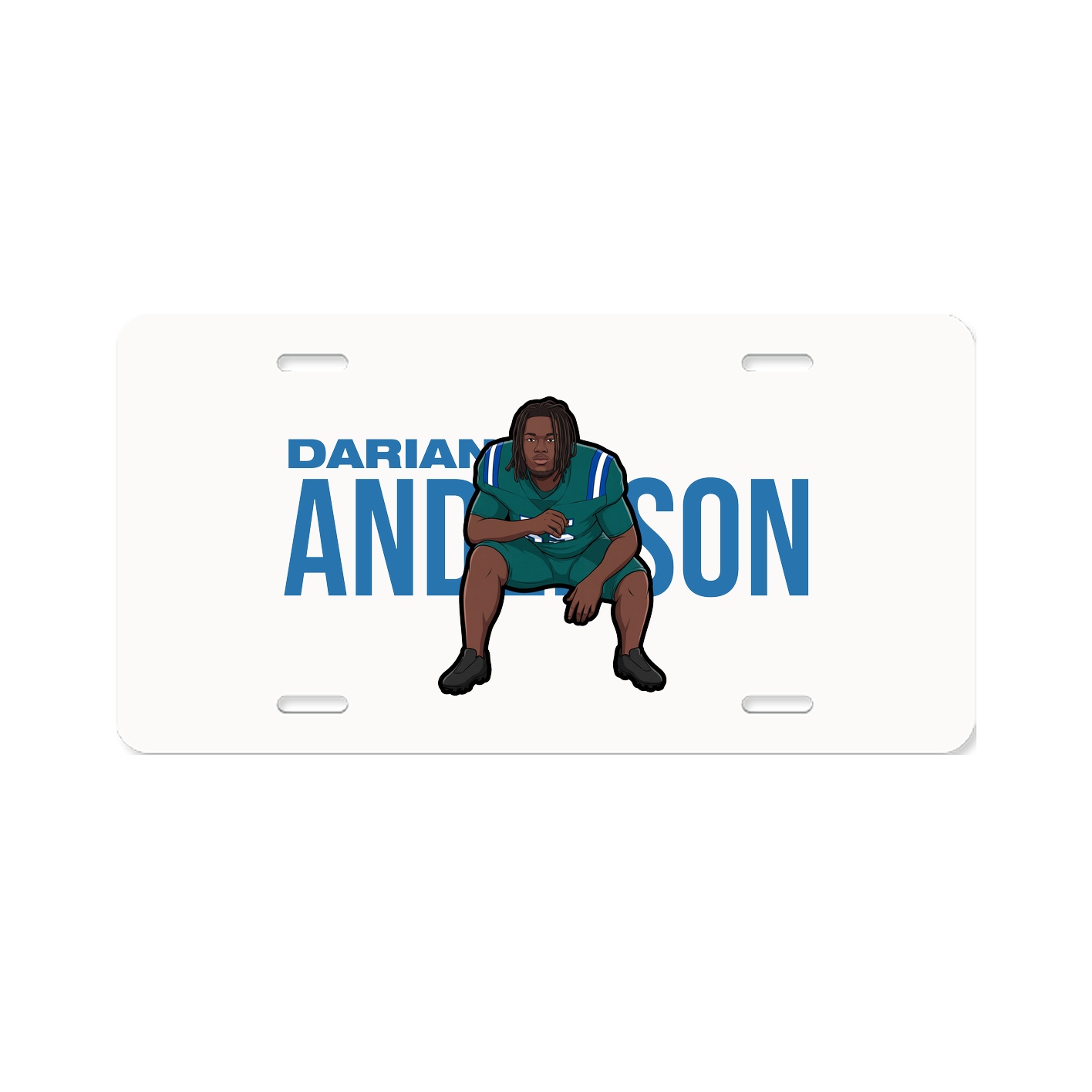 License Plate — Player Name in Classic