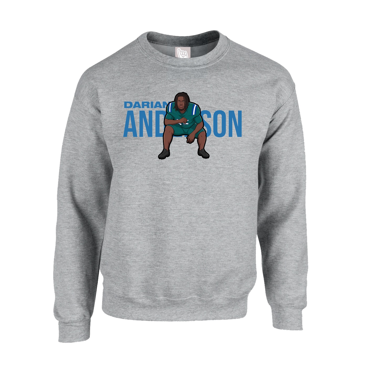 Fleece Crew — Player Name in Grey