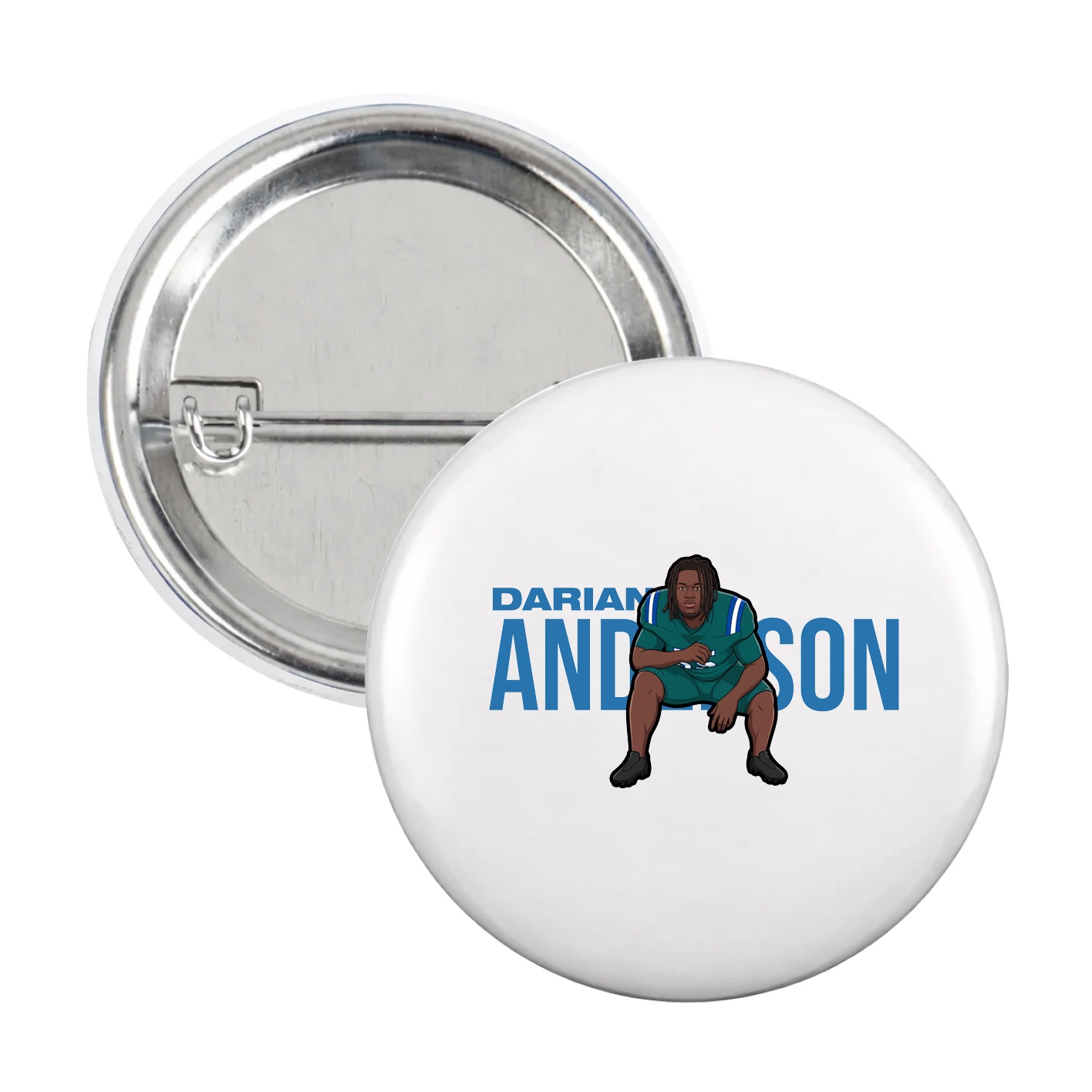 Game Day Button — Player Name in White