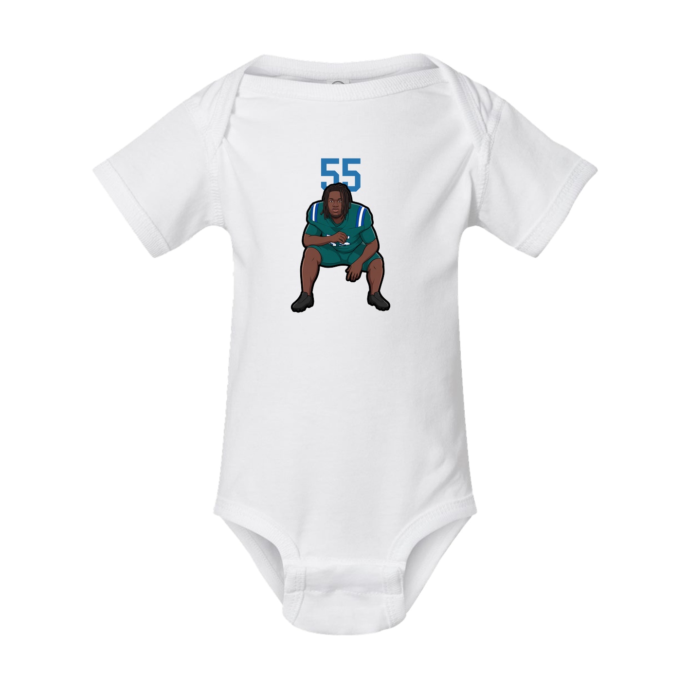 Baby Onesie — Number Top in White