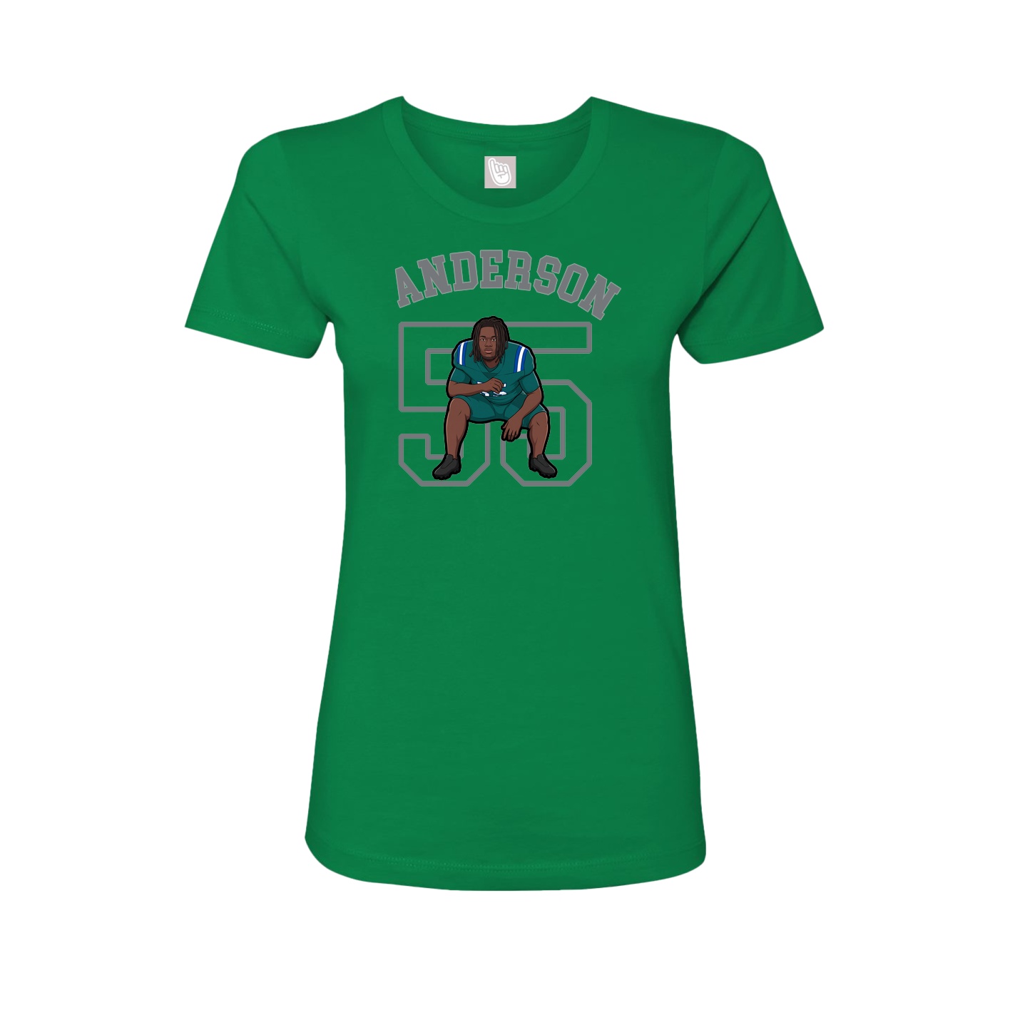 Fitted Women's Tee — Shirsey Arch in Green