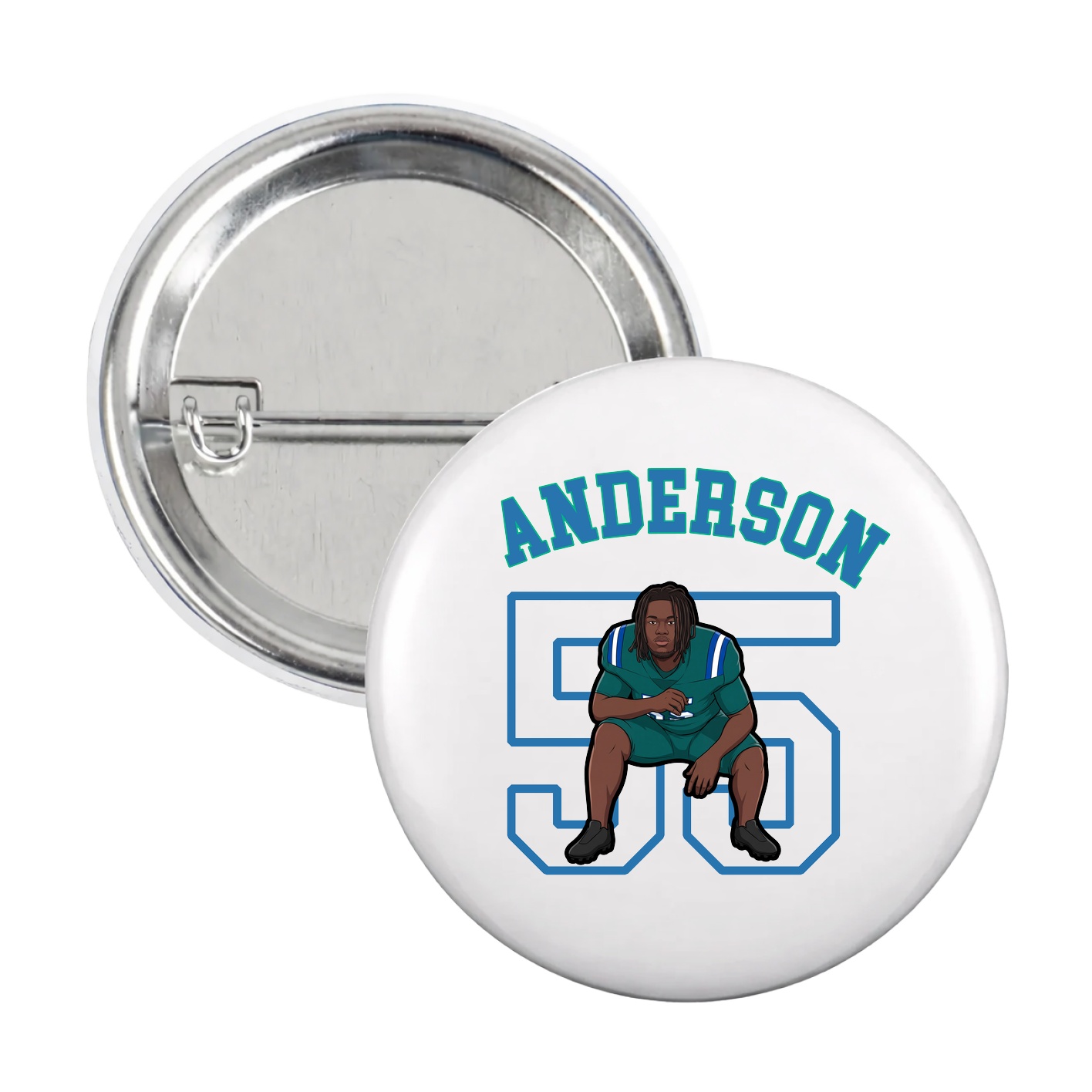 Game Day Button — Shirsey Arch in White