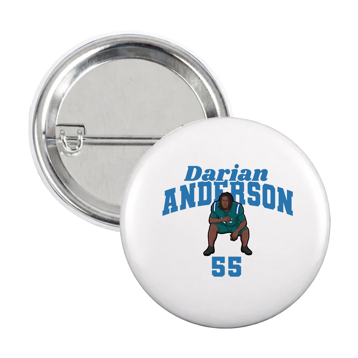Game Day Button — Signature Arch in White